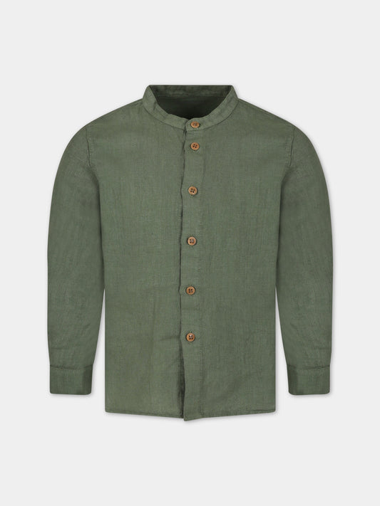 Camicia verde per bambino,Zhoe & Tobiah,LIN3 354