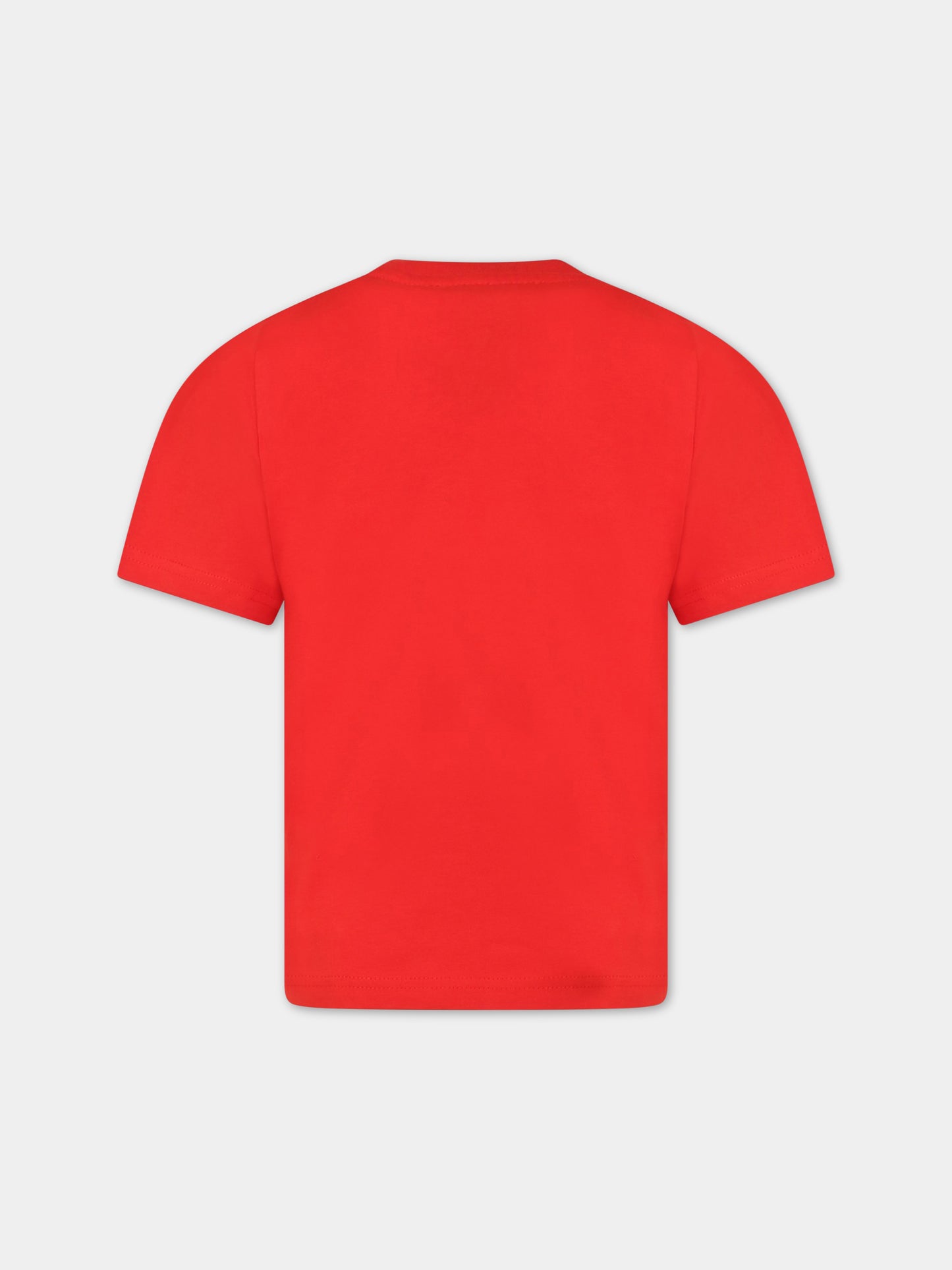 T-shirt rossa per bambino con logo,Dsquared2,DQ1770 D0A4C DQ413