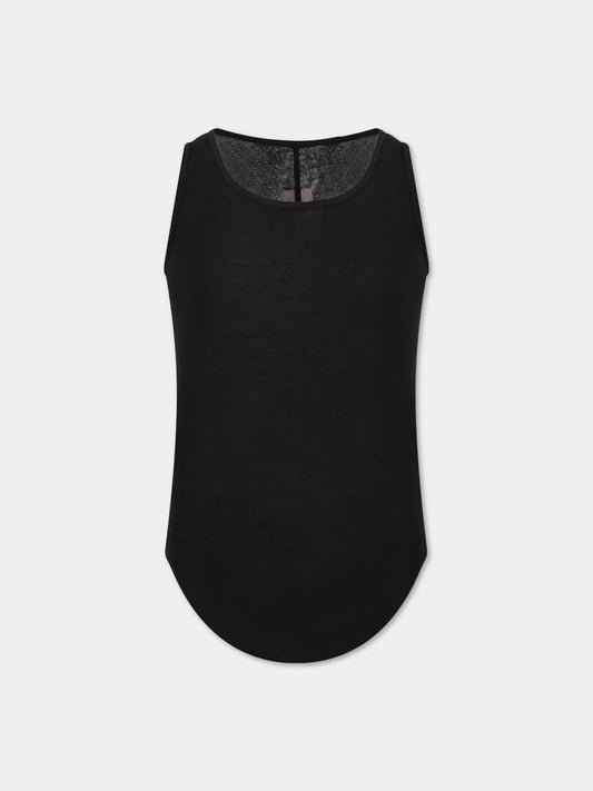 T-shirt nera per bambino,Rick Owens,BG01C7150 MR 09