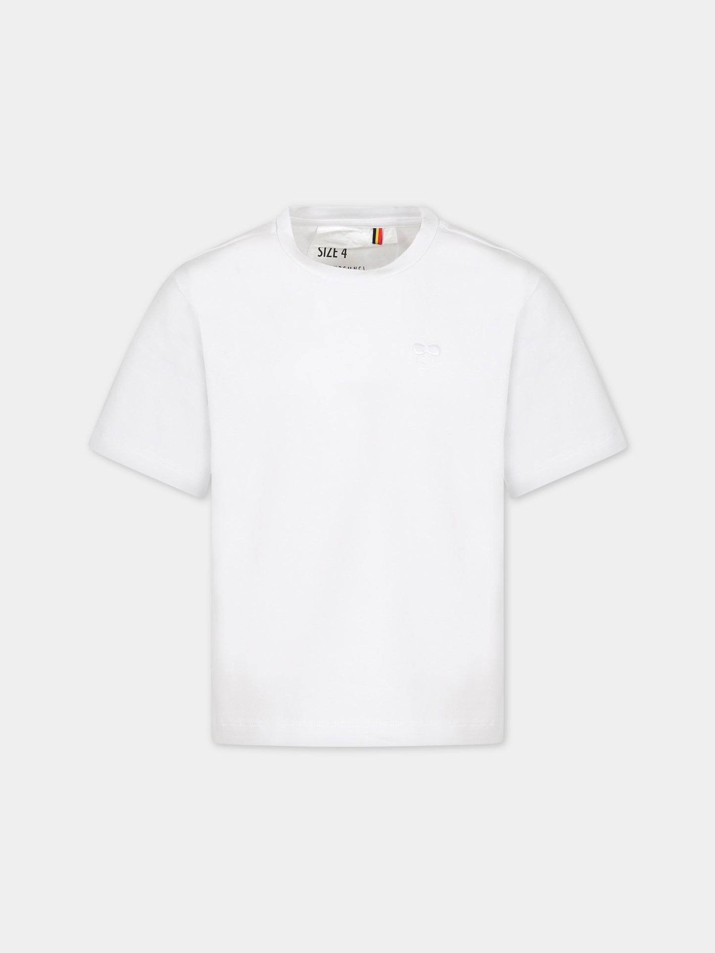 T.shirt bianca per bambina con logo,Caroline Bosmans,SS23 1005 17 1000