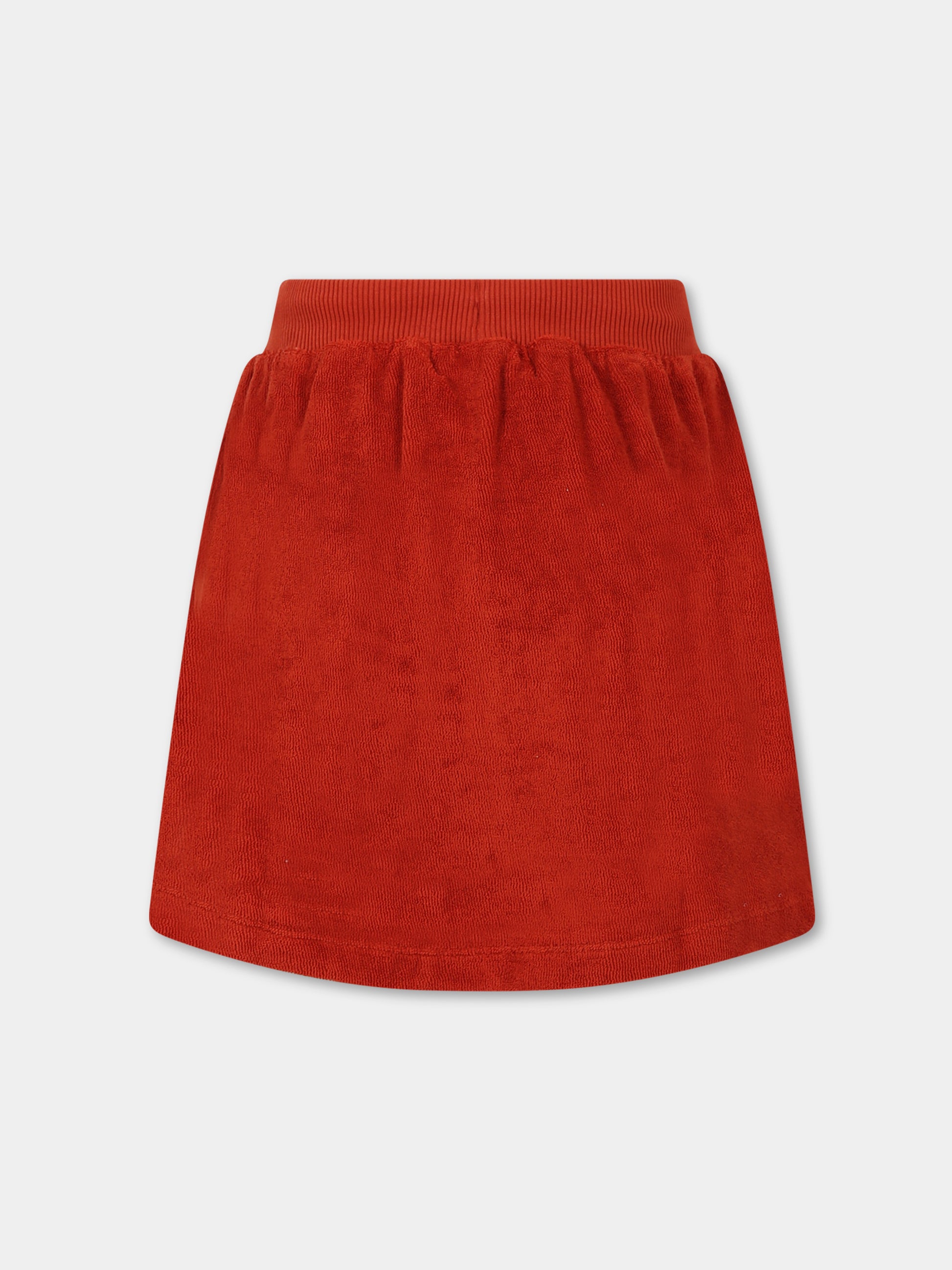 Gonna rossa per bambina con ricamo,Raquette,SCA 007B 81