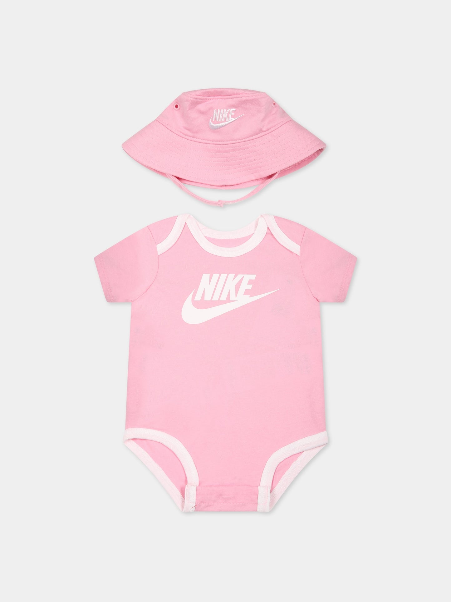 Set rosa per neonata con iconico swoosh,Nike,NN0815 A8F