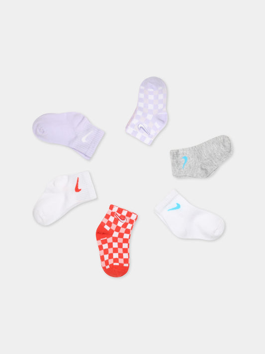 Set multicolor per neonati con iconico swoosh,Nike,NN0945 R35