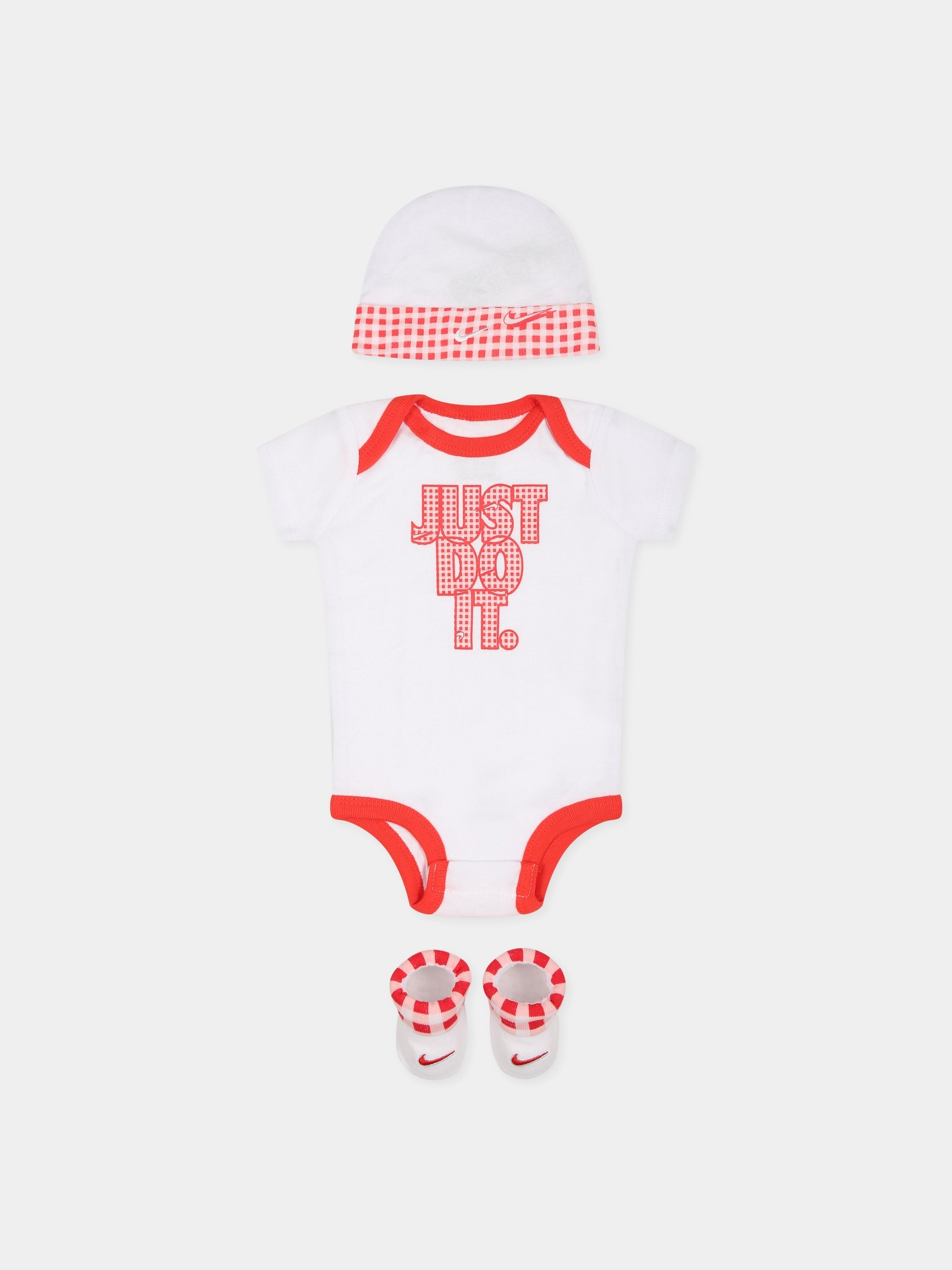 Set bianco per neonata con logo,Nike,NN0946 R35