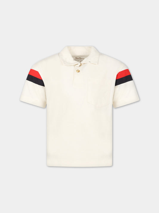 Polo bianca per bambino,Bellerose,KOMIU T1485 681