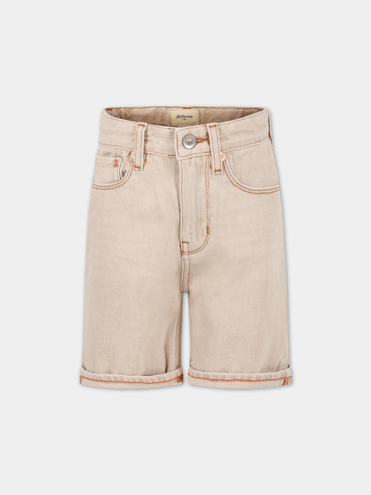 Shorts casual avorio per bambino,Bellerose,PADRO31 D0459 BLE