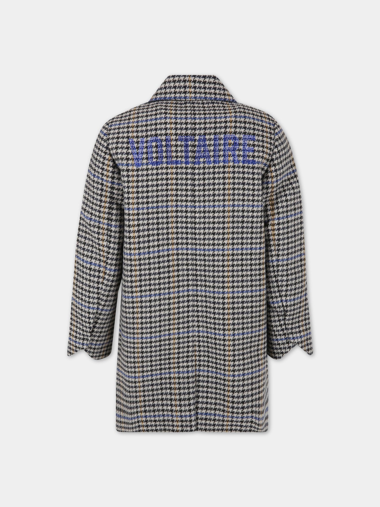 Cappotto multicolor per bambina con logo,Zadig & Voltaire Kids,X1605A 232