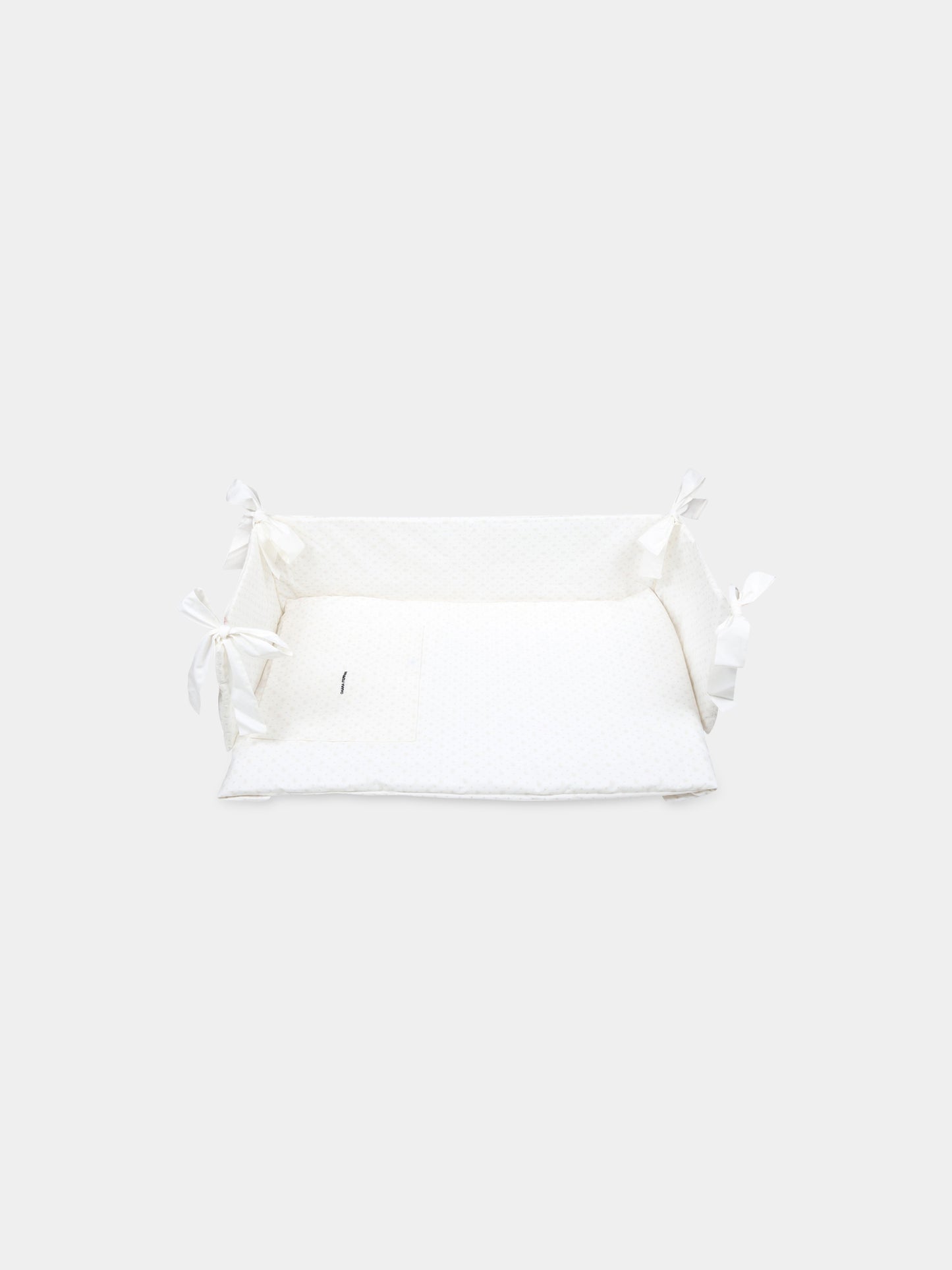 Set paracolpi avorio per neonata con occhiolini,Chiara Ferragni Homewear,CF117B