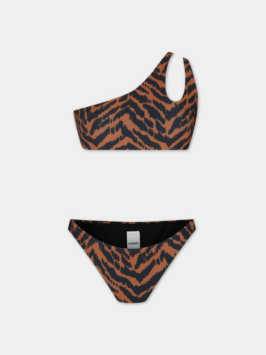 Bikini multicolor da donna con stampa tigrata,Matineè,CB4053 MILA TIGRE