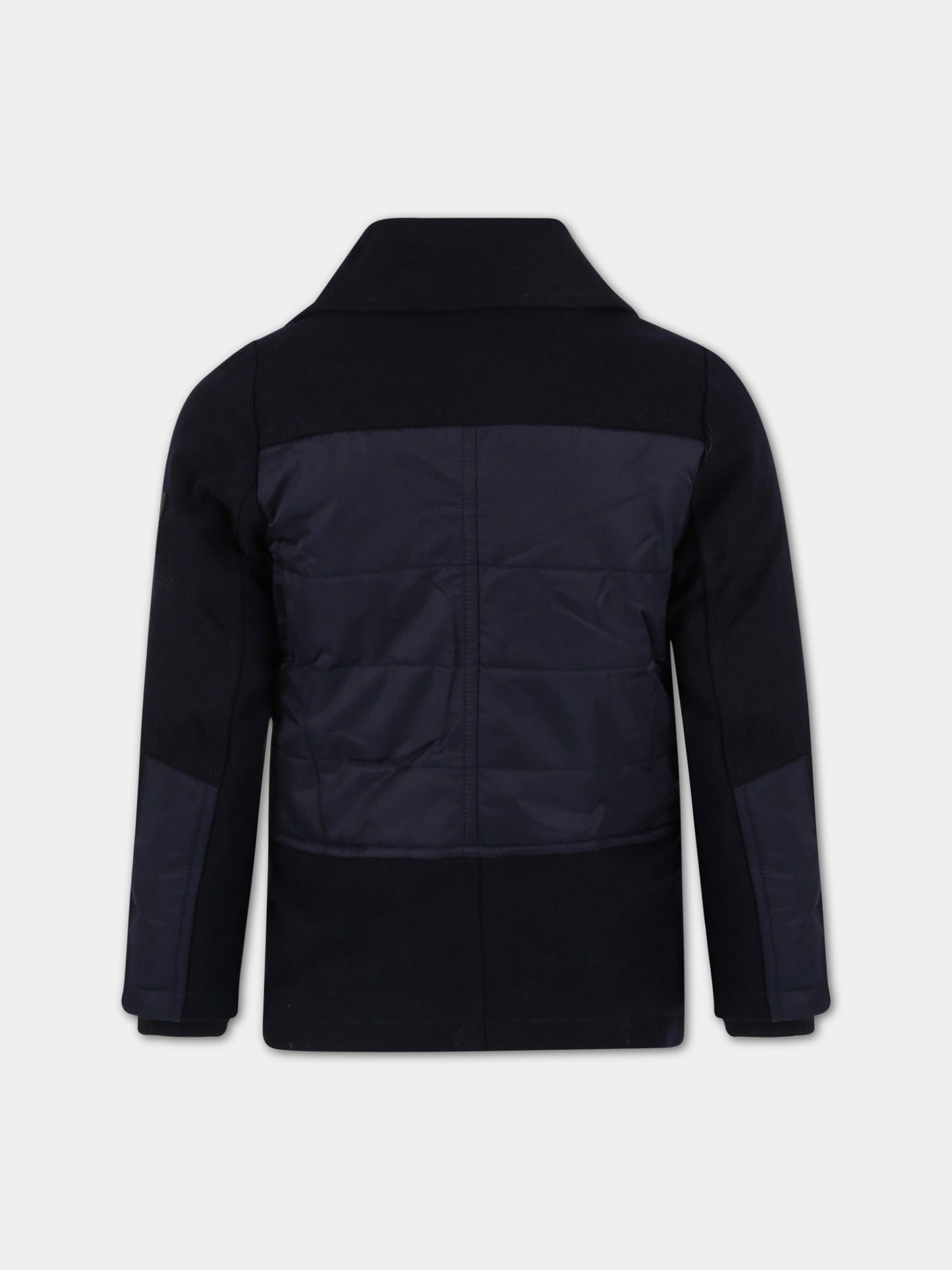 Cappotto blu per bambino con logo,Hugo Boss,J26485 849