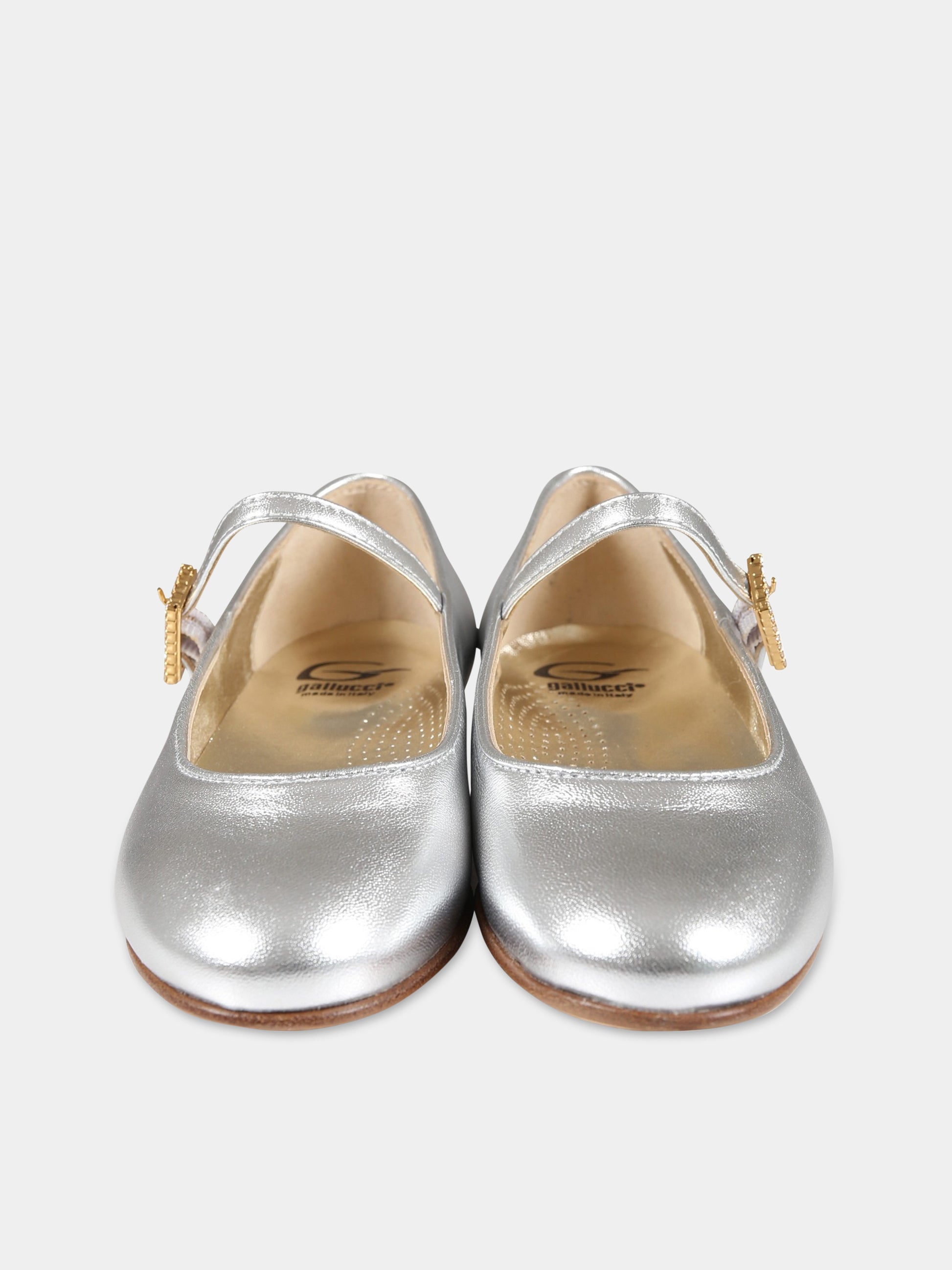 Ballerine argentate per bambina,Gallucci Kids,J20057AM012B08S