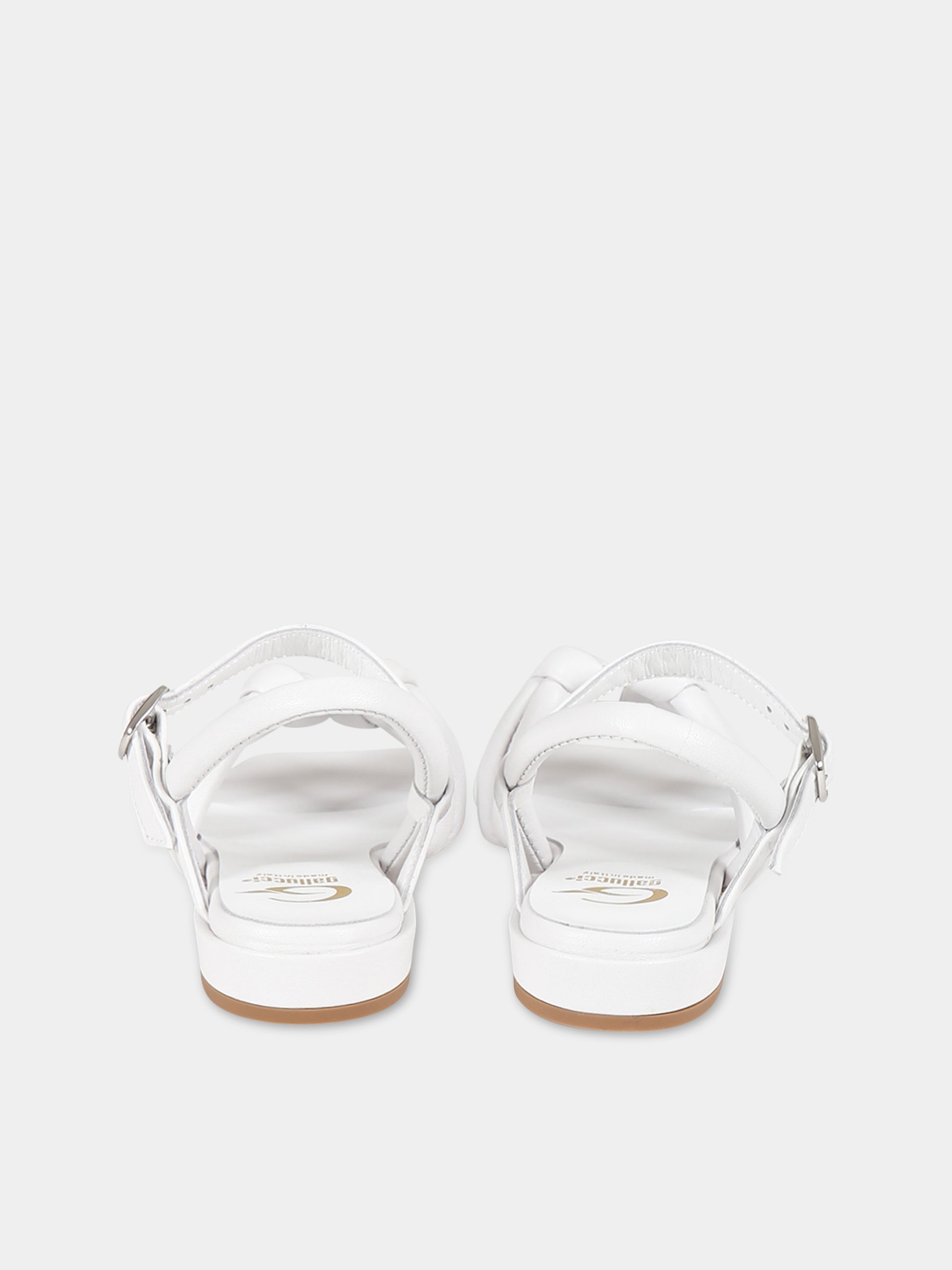 Sandali bianchi per bambina,Gallucci Kids,J10168AM446100