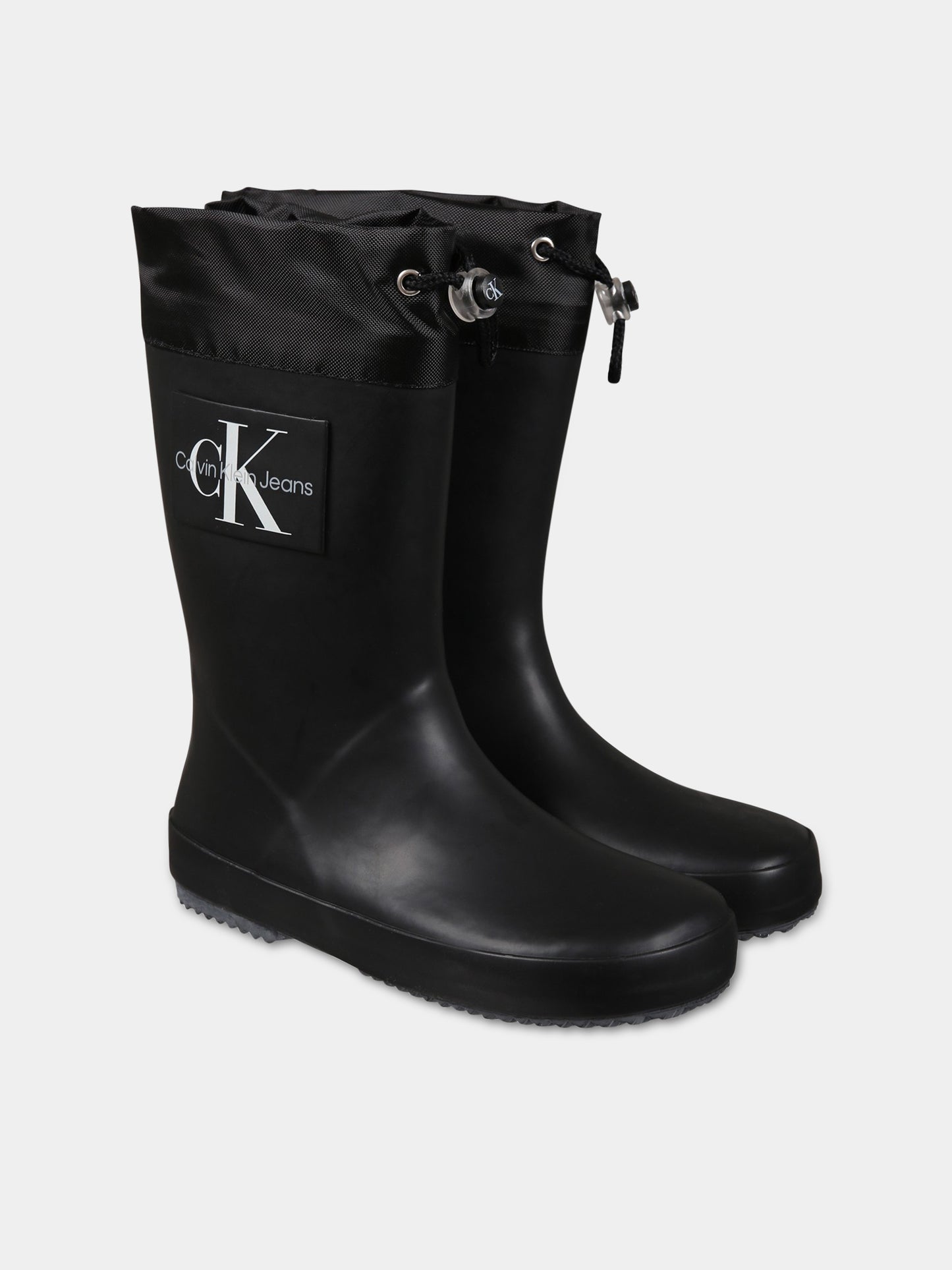 Stivali neri per bambina,Calvin Klein Kids,V3X6 80425 0083999