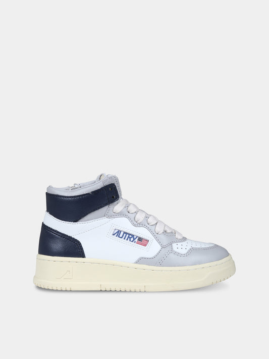 Sneakers grigie per bambini con logo,Autry,KUMK 3C05