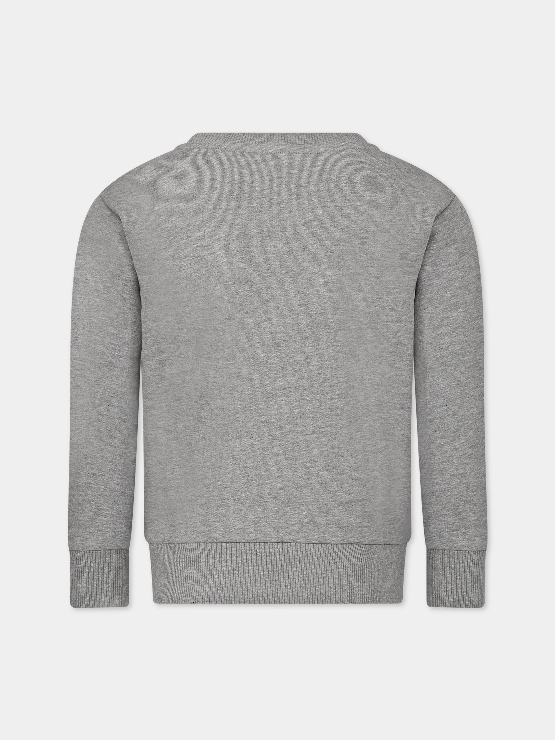 Felpa grigia per bambini con logo,A.p.c.,COEZD E27851 PLA HEATHER GREY