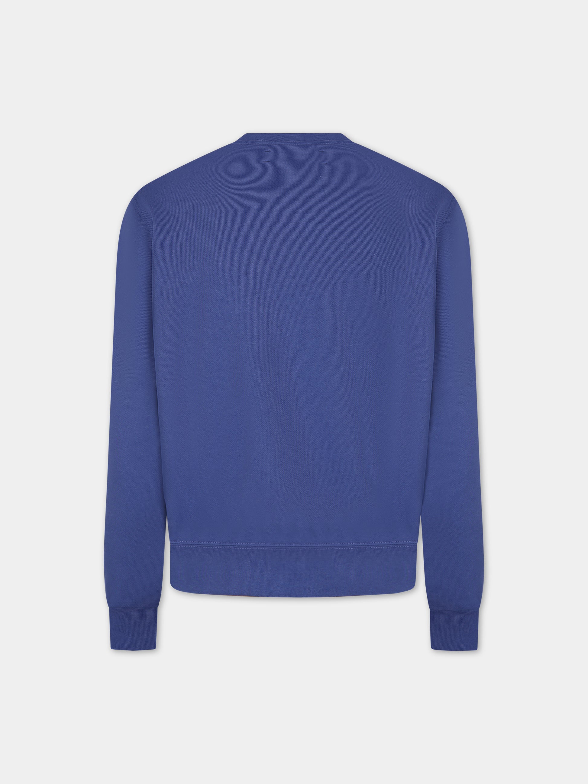 Felpa blu per bambini con logo,Amiri,PF23KJC004 420