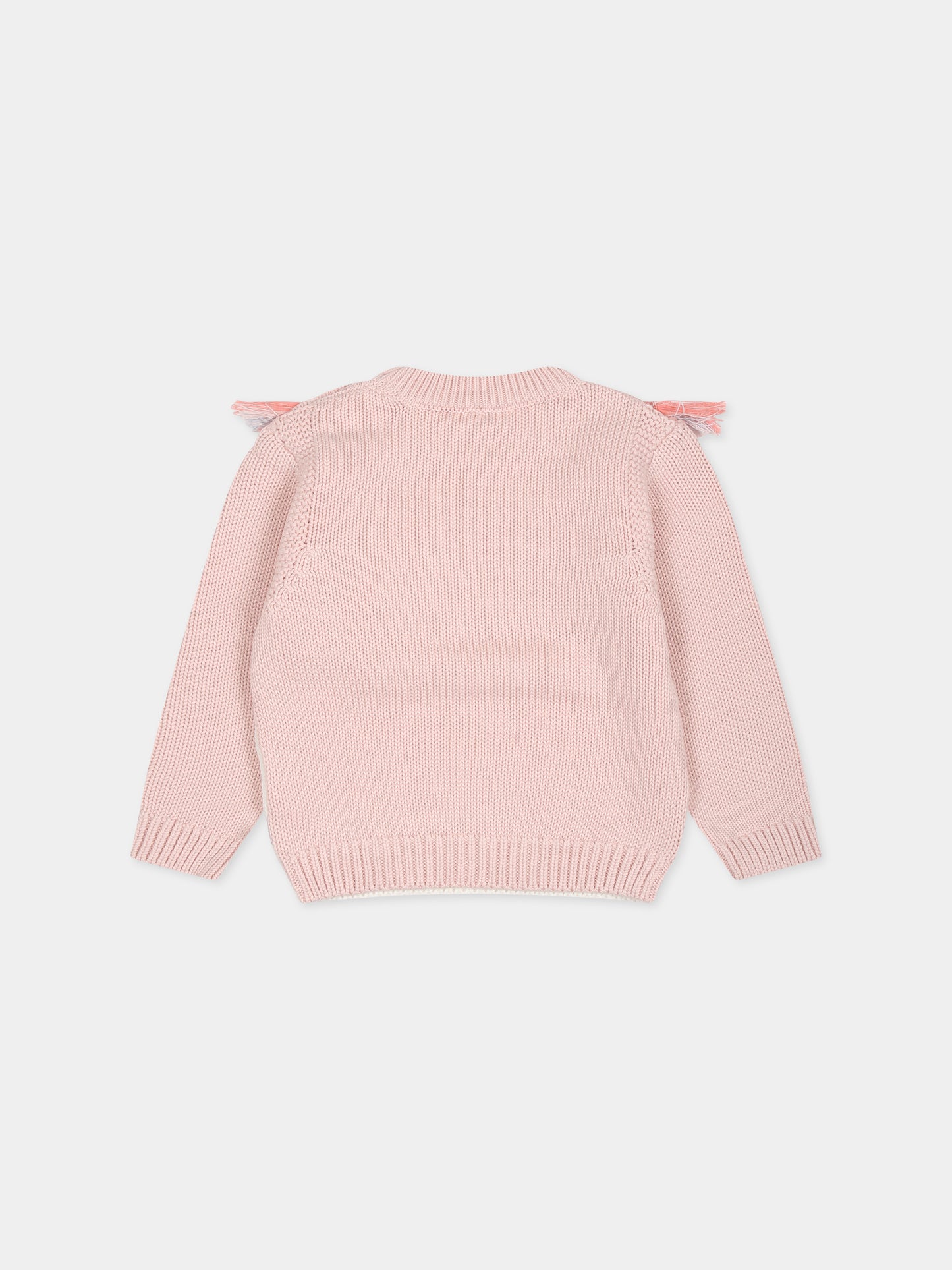 Maglione rosa per neonata con unicorno,Stella Mccartney Kids,TT9060 Z1528 505