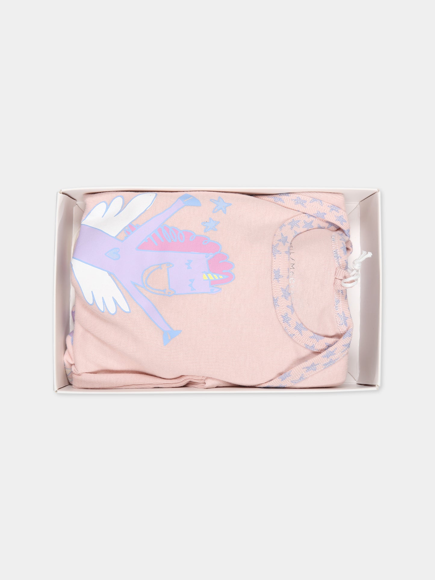 Set rosa per neonata con unicorno,Stella Mccartney Kids,TTB019 Z1467 505MC