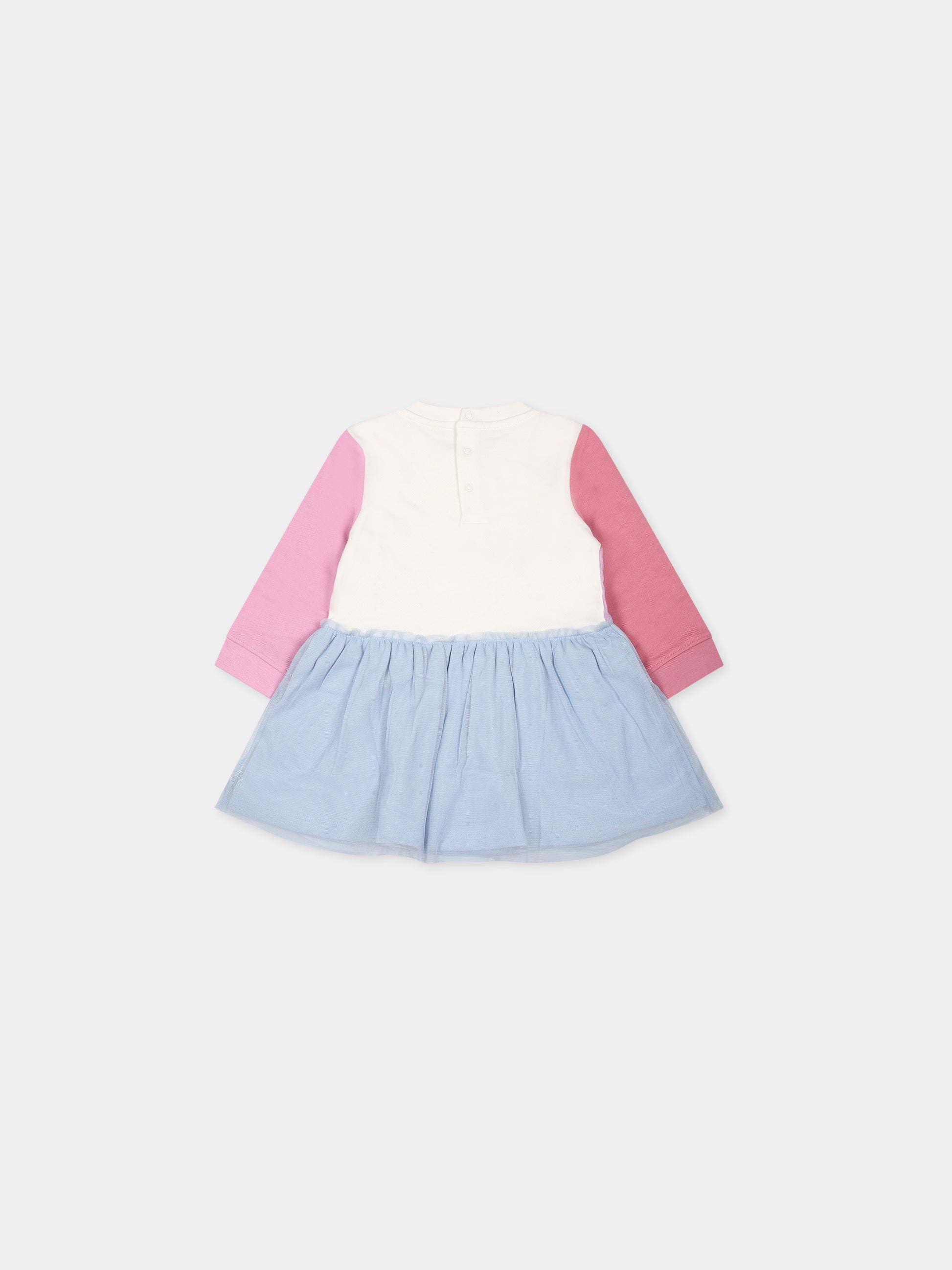 Vestito multicolor per neonata con unicorni,Stella Mccartney Kids,TT1251 Z0447 101