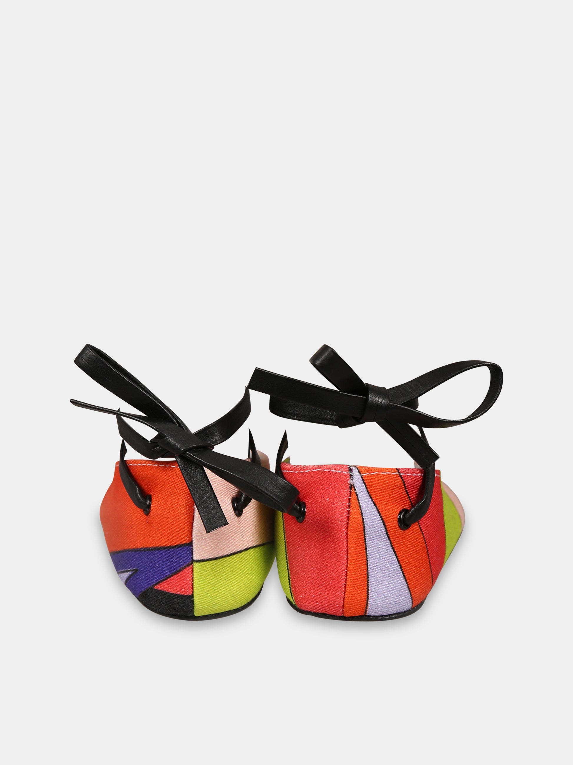 Ballerine multicolor per neonata con stampa,Emilio Pucci Junior,PT0036 G0114 999NE