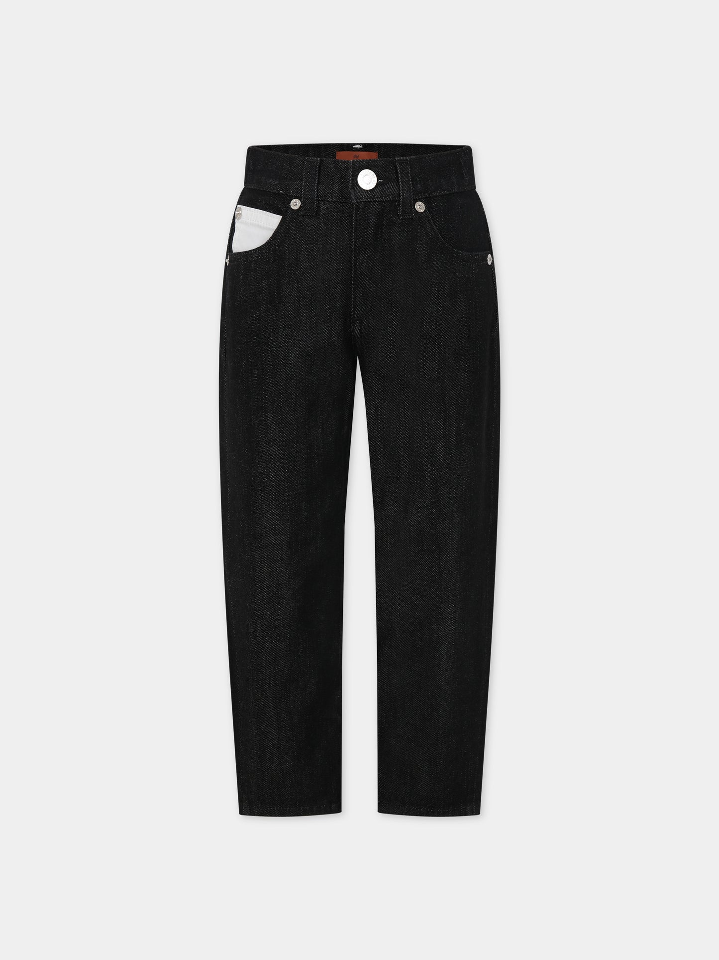 Jeans neri per bambino con logo,Missoni,MT6P90 D0012 930BC