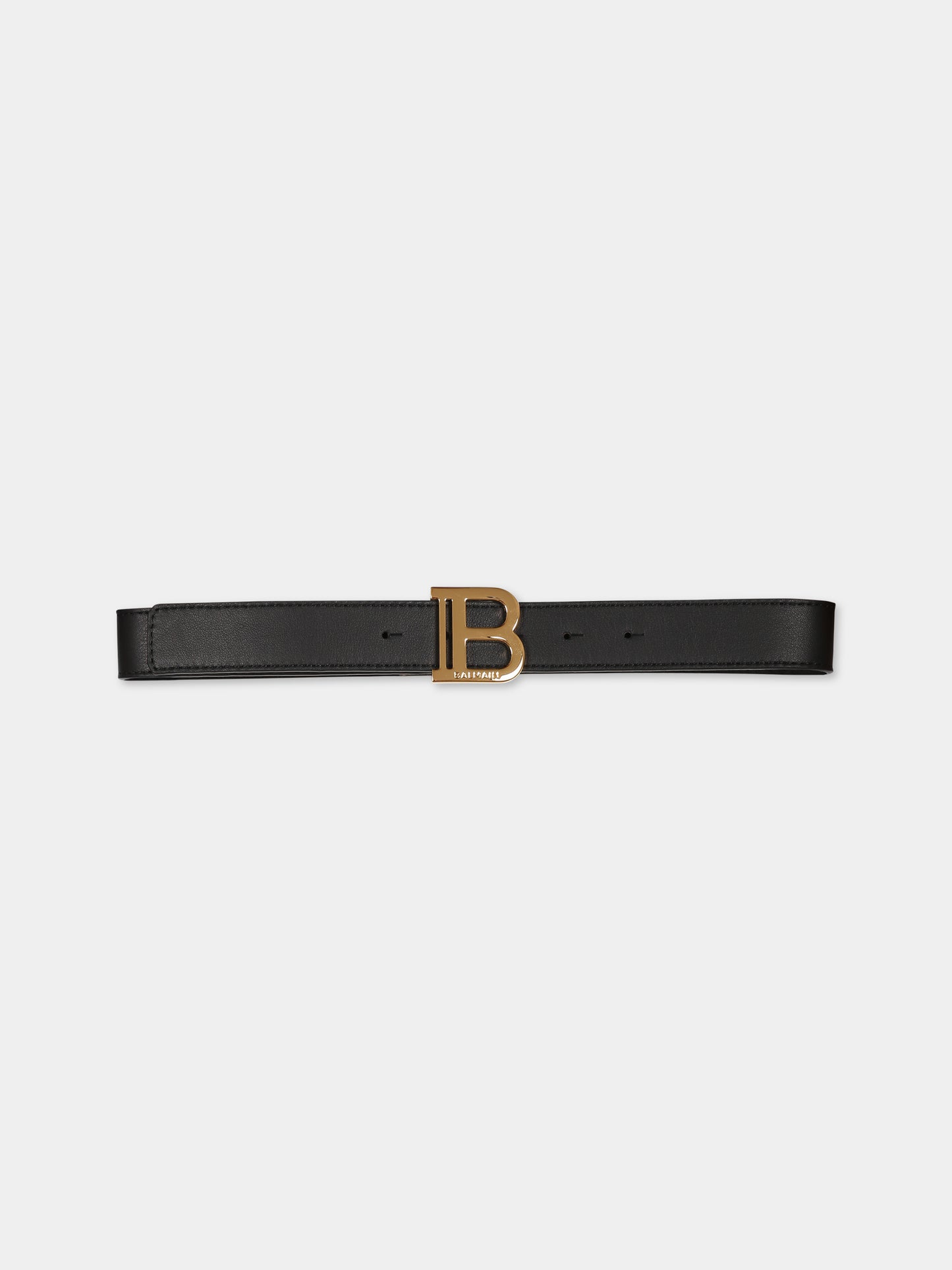 Cintura nera per bambini con logo,Balmain Kids,BS0R11 Z0847 930OR