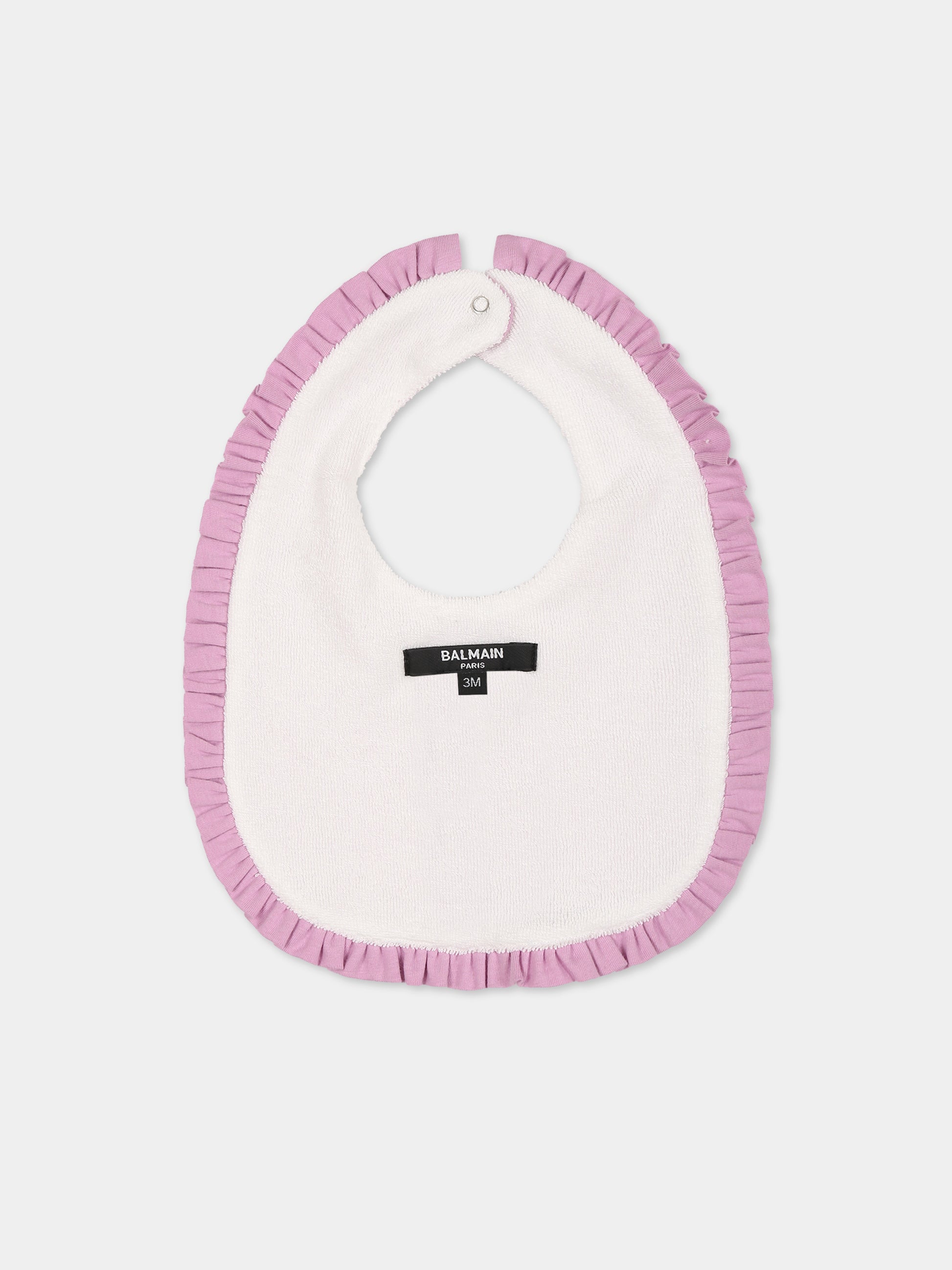 Set viola per neonata con logo,Balmain Kids,BTB000 Z0057 519