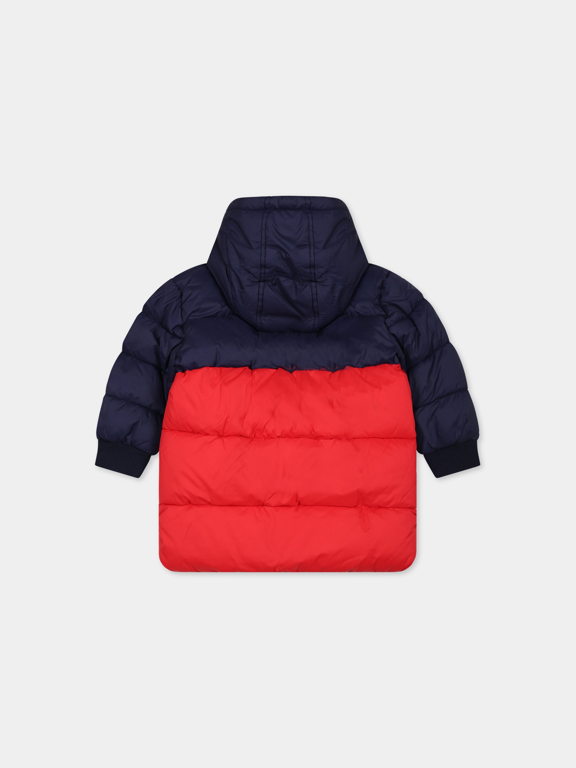Piumino blu per neonato con logo,Timberland,T60026 85T