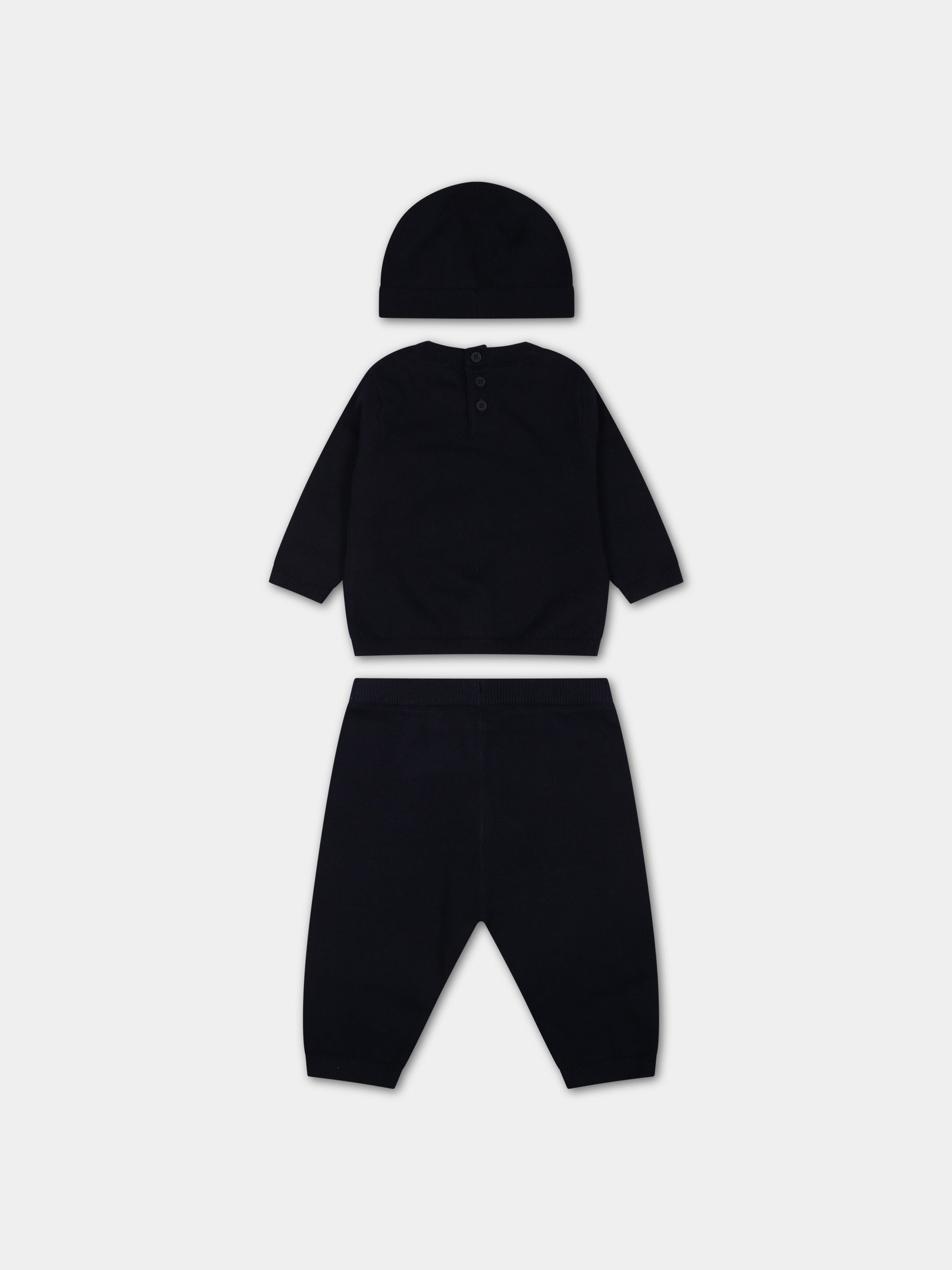 Completo blu per neonati con logo,Kenzo Kids,K98156 84A