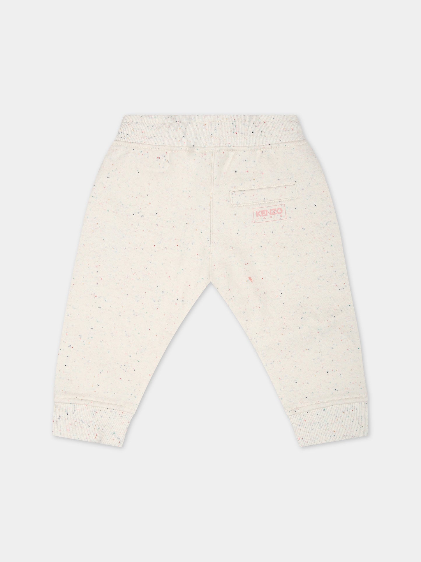 Pantaloni avorio per neonata,Kenzo Kids,K04229 22C