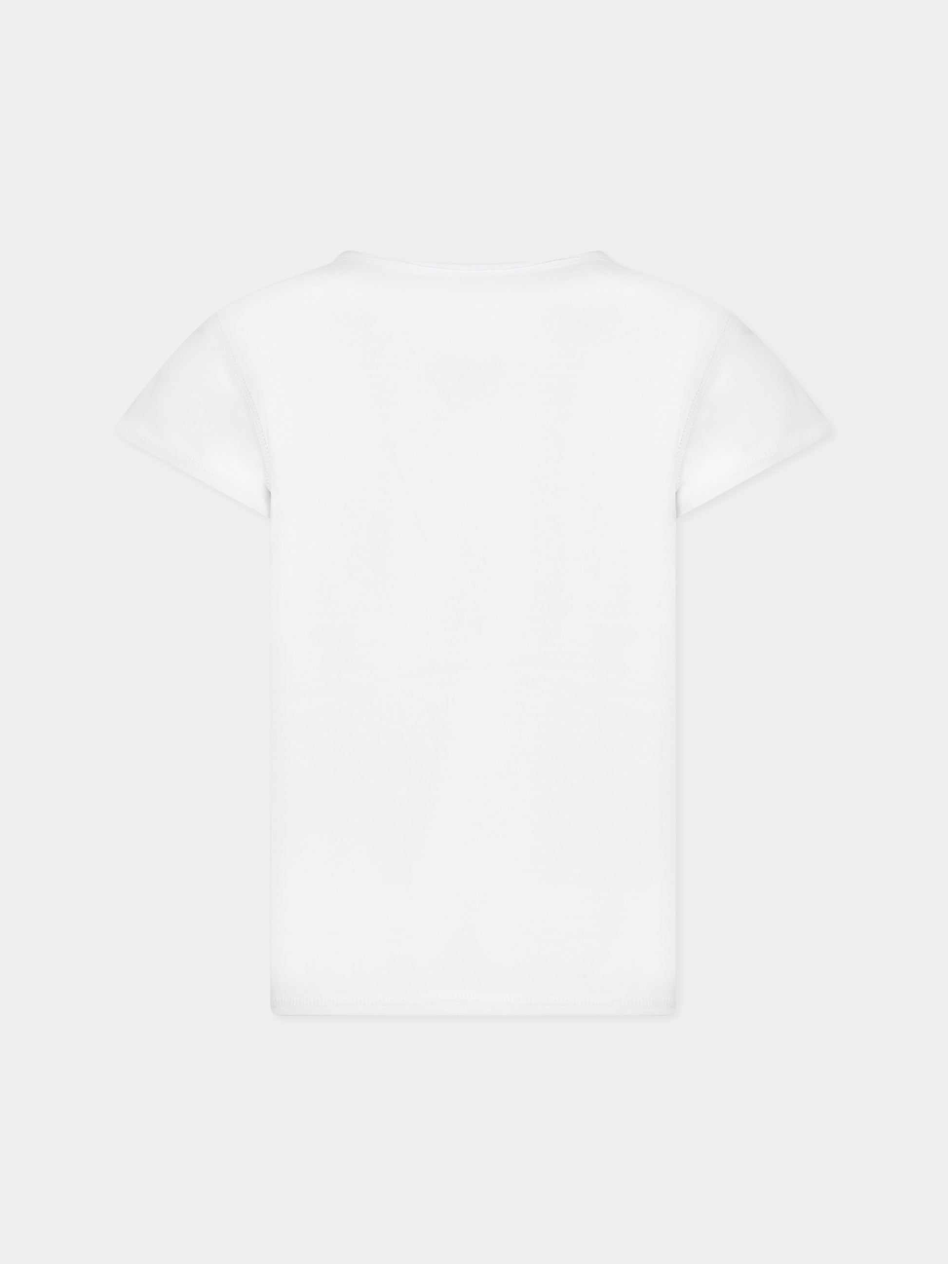 T-shirt bianca per bambini con scritta,Zadig & Voltaire Kids,X15415 10P