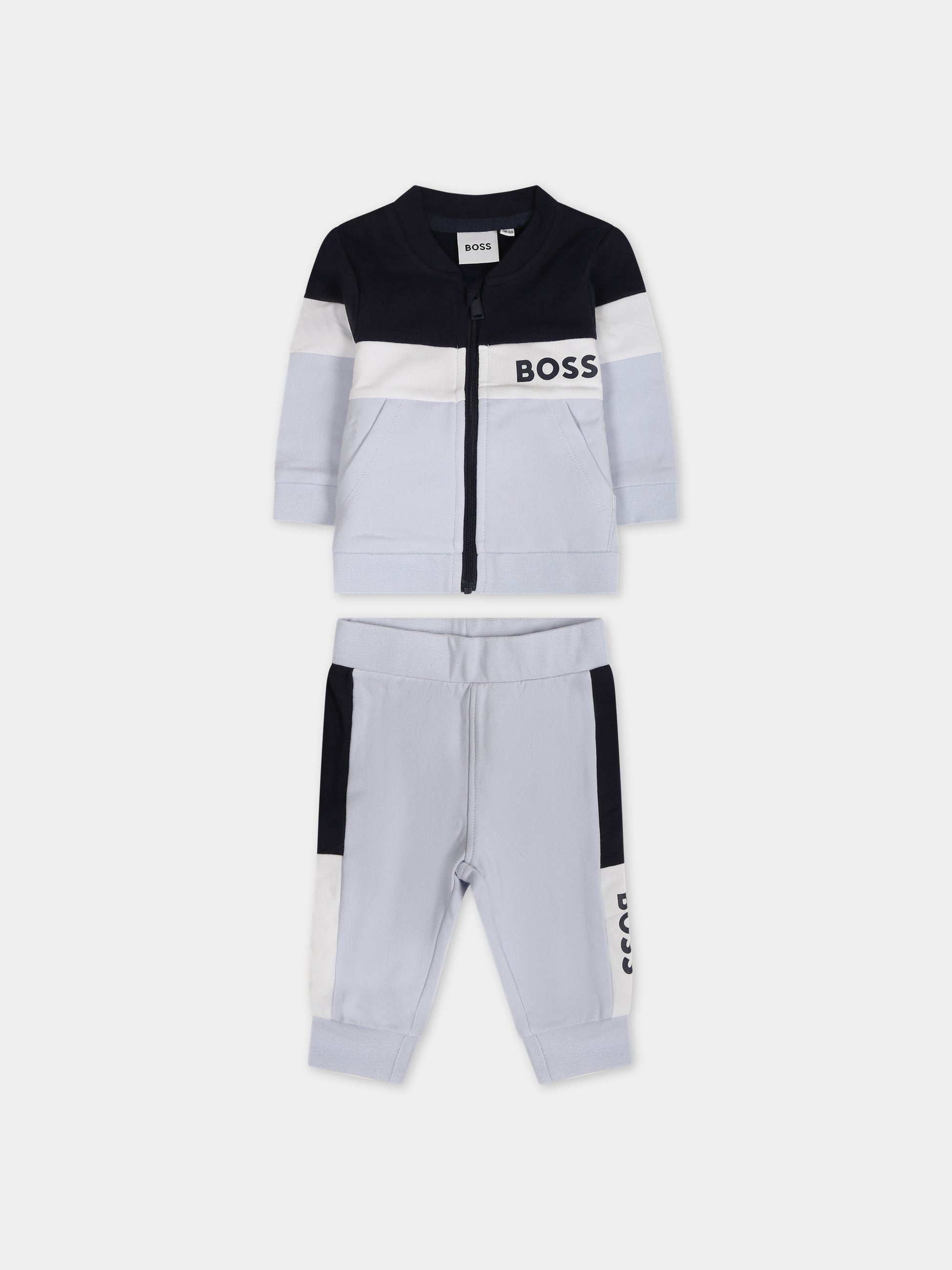 Completo celeste per neonato,Boss,J98429 771