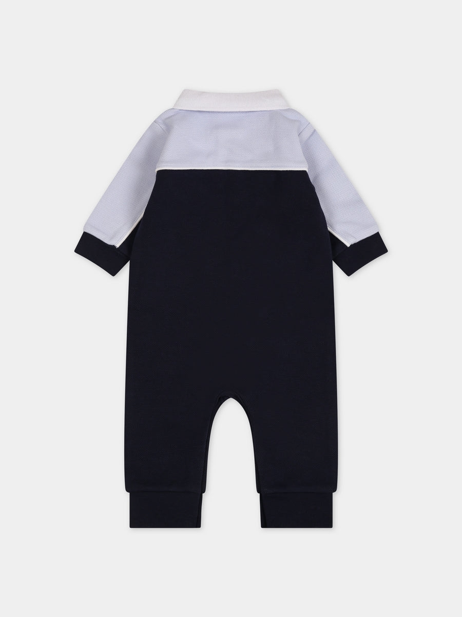 Tutina blu per neonato con logo,Boss,J94352 849