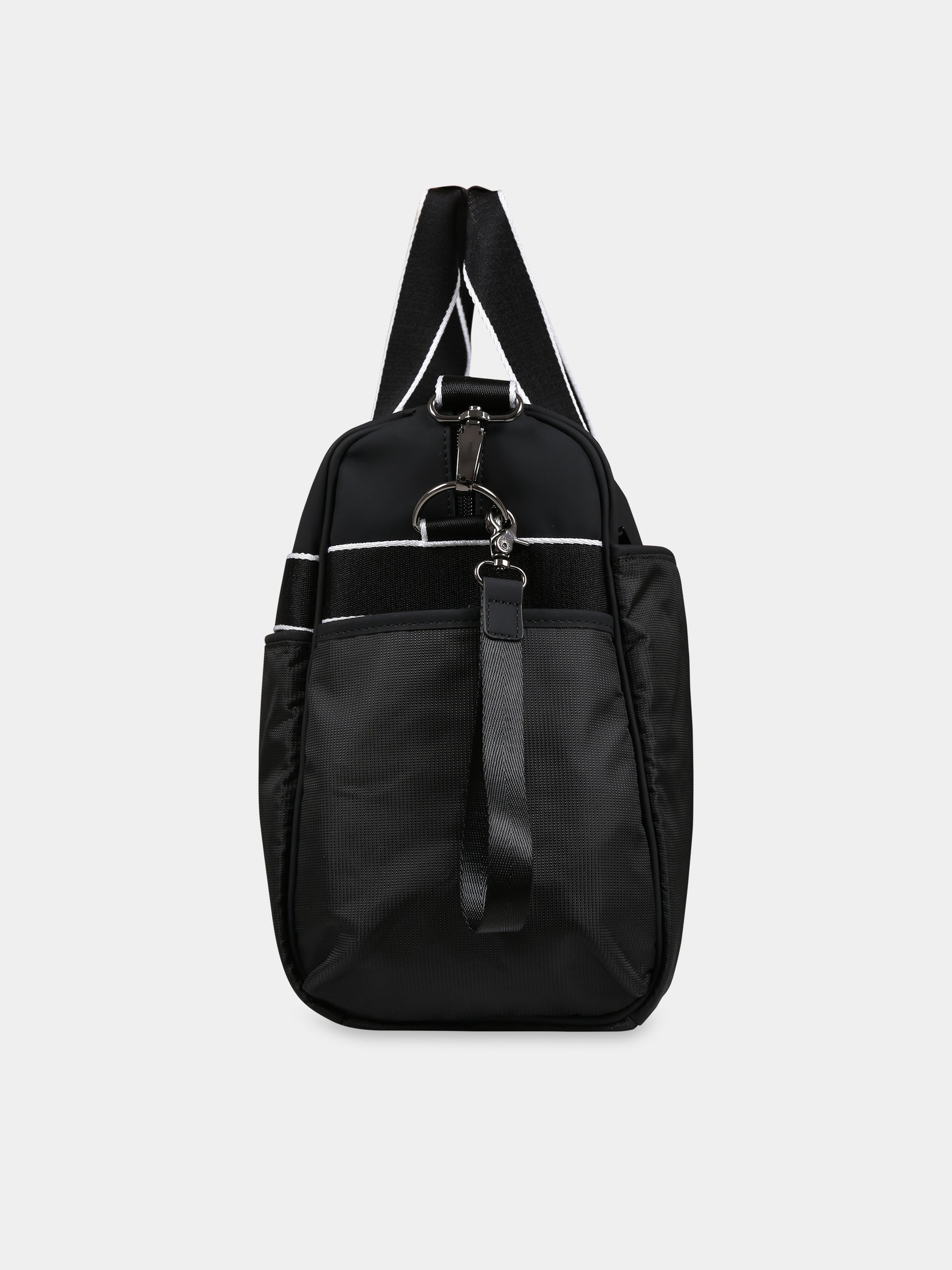 Borsa mamma blu per neonato con logo,Boss,J90353 09B