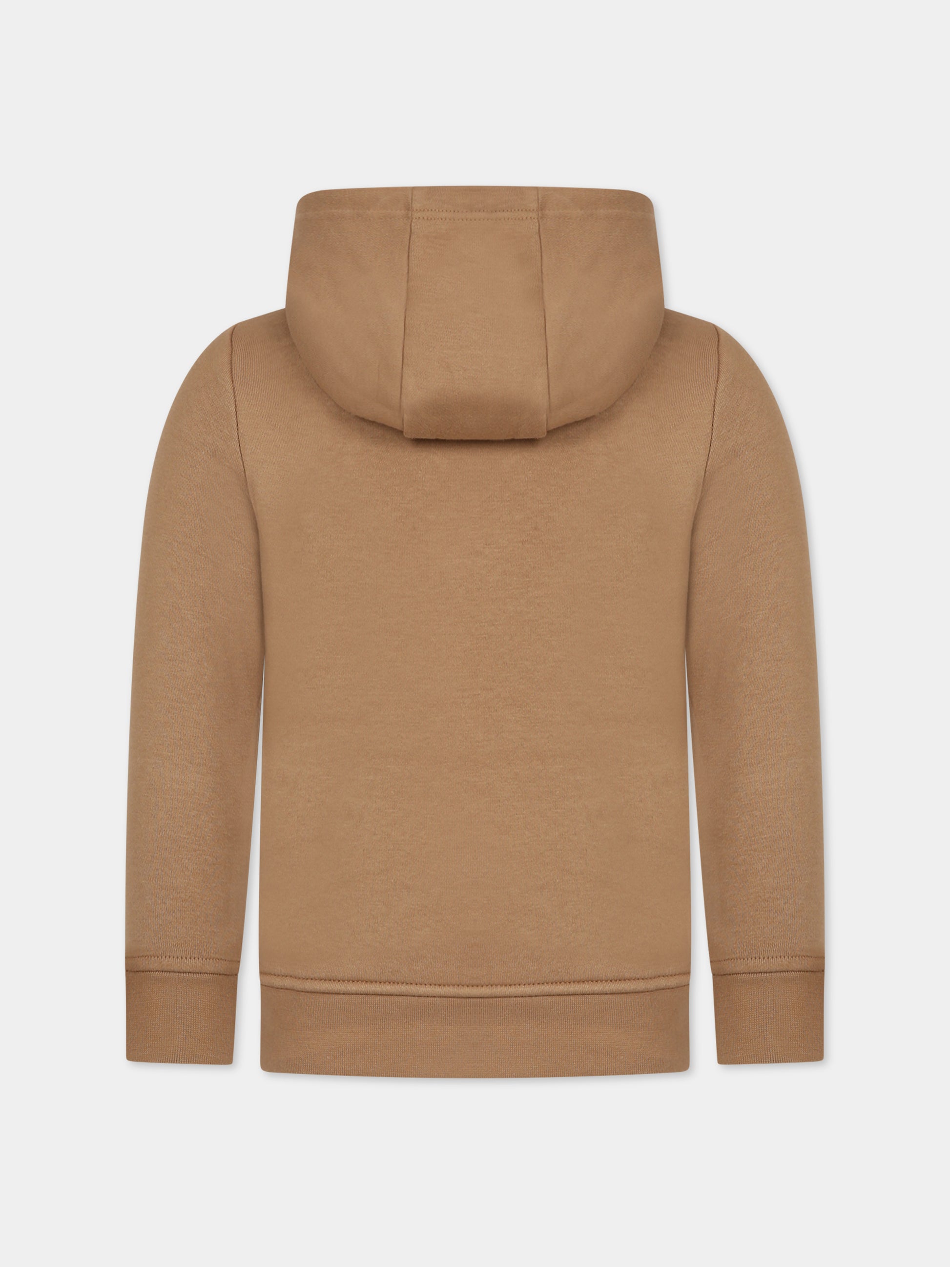 Felpa beige per bambino con logo,Boss,J25Q15 269