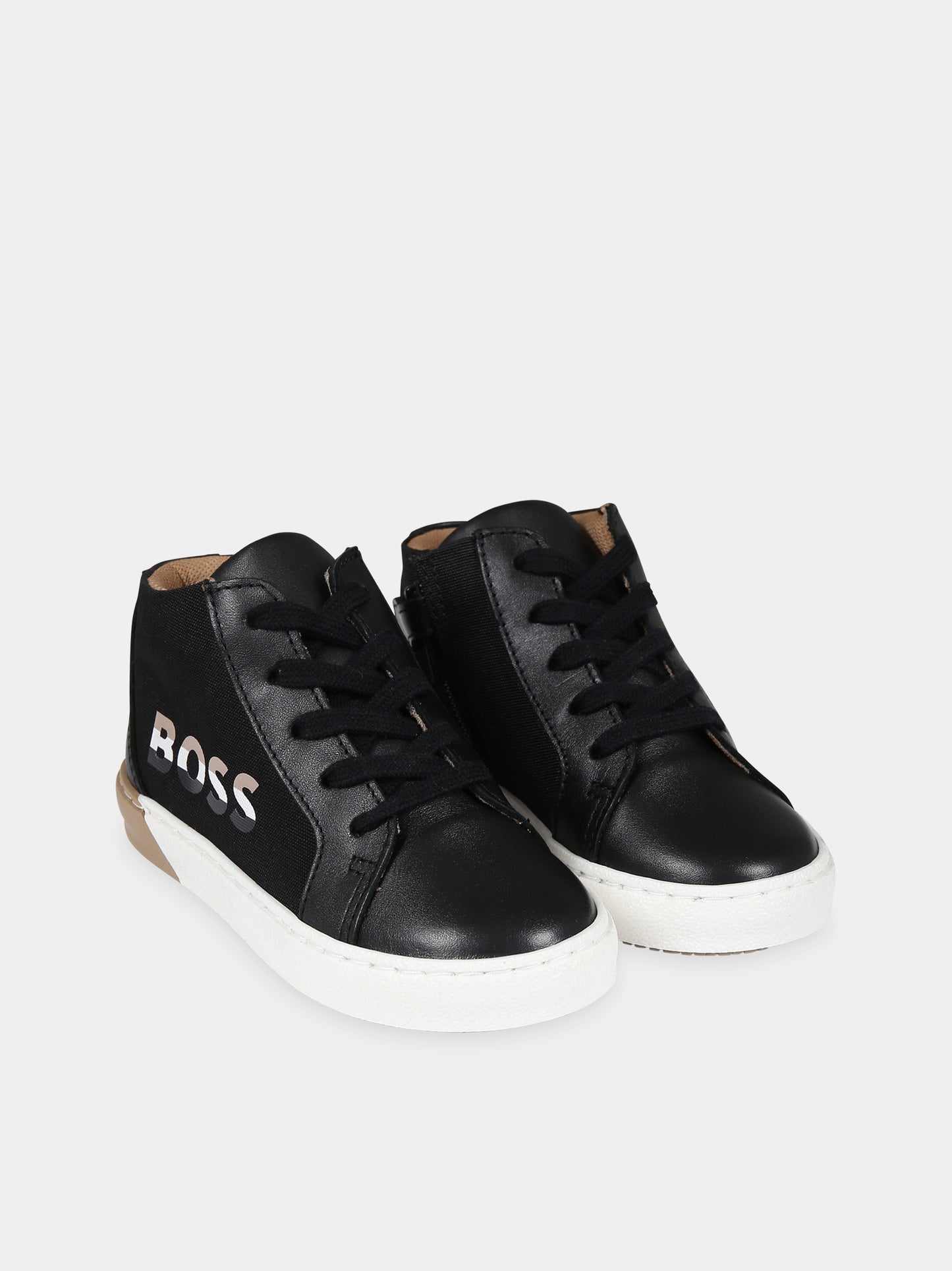 Sneakers nere per bambino con logo,Boss,J09204 09B