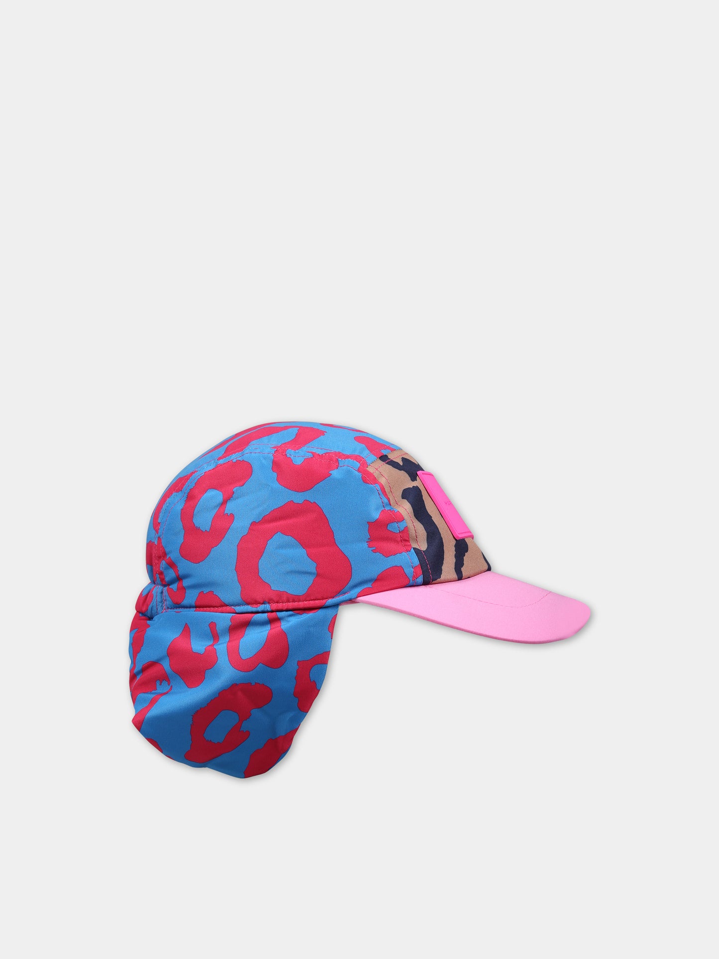 Cappello azzurro per bambina con logo,Little Marc Jacobs,W11068 83E