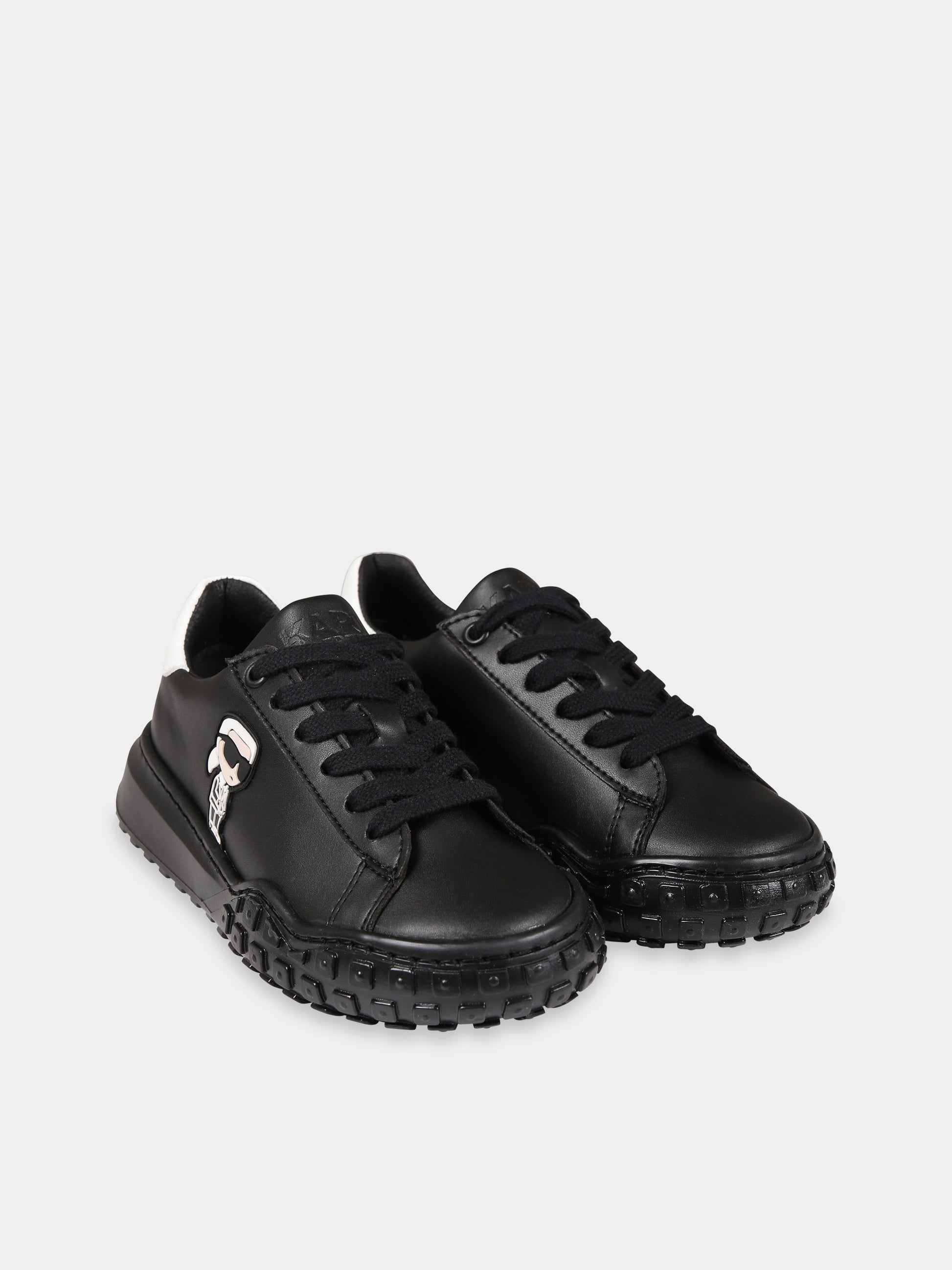 Sneakers nere per bambini con logo,Karl Lagerfeld Kids,Z29073 09B
