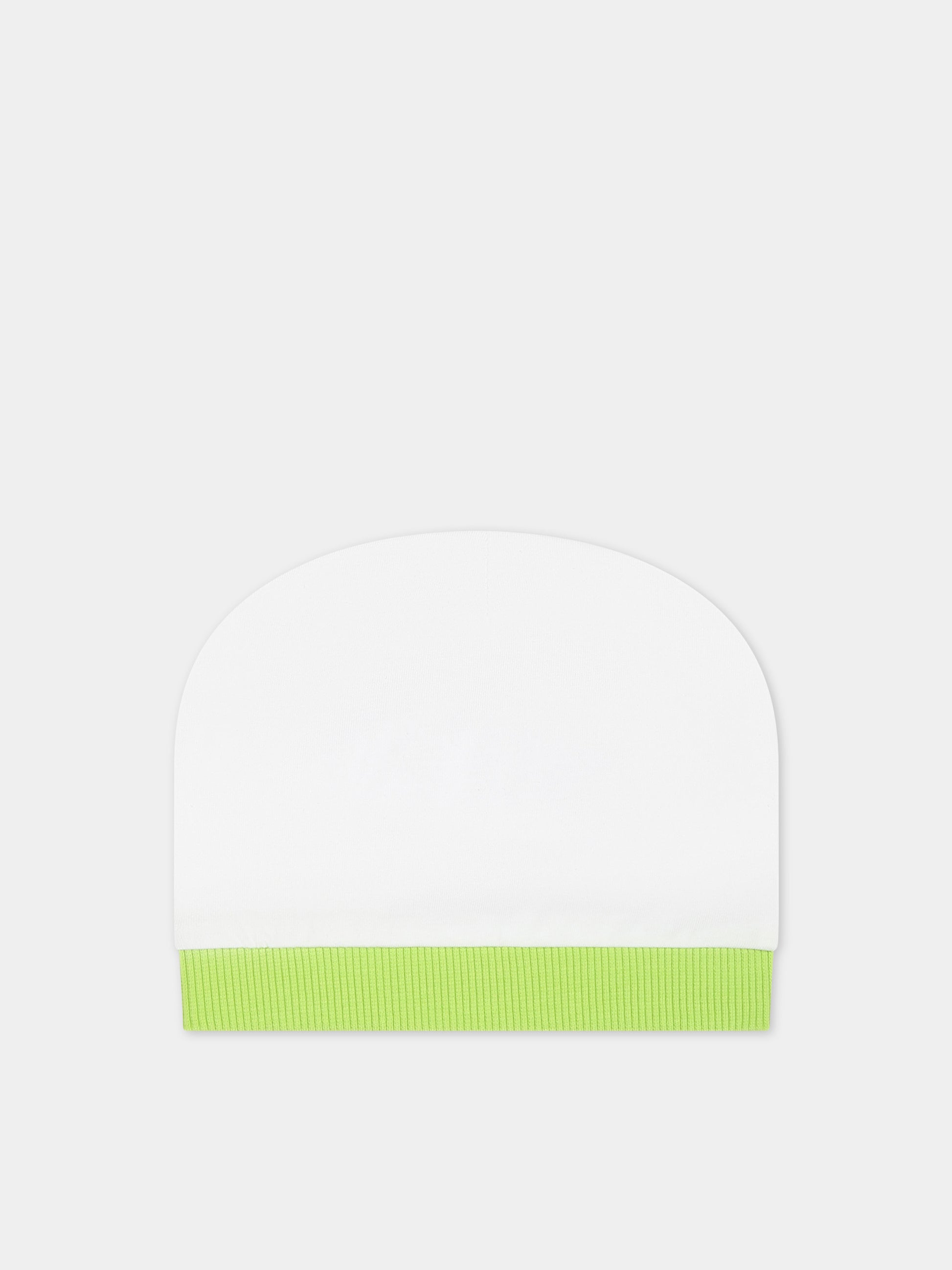 Set bianco per neonati con Teddy Bear e logo,Moschino Kids,MMY04X LAB72 80799