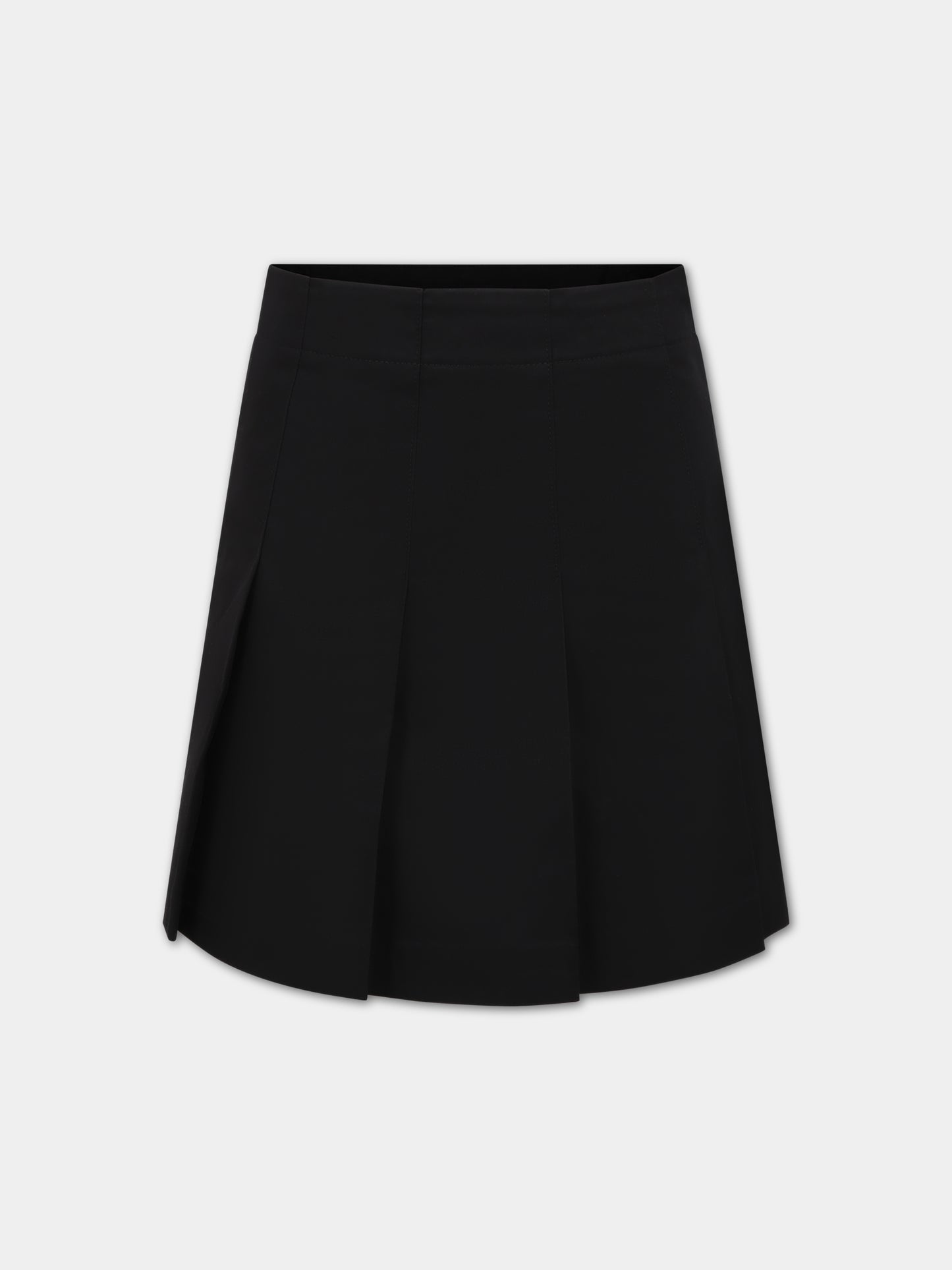 Gonna nera per bambina con logo,Burberry Kids,8068675