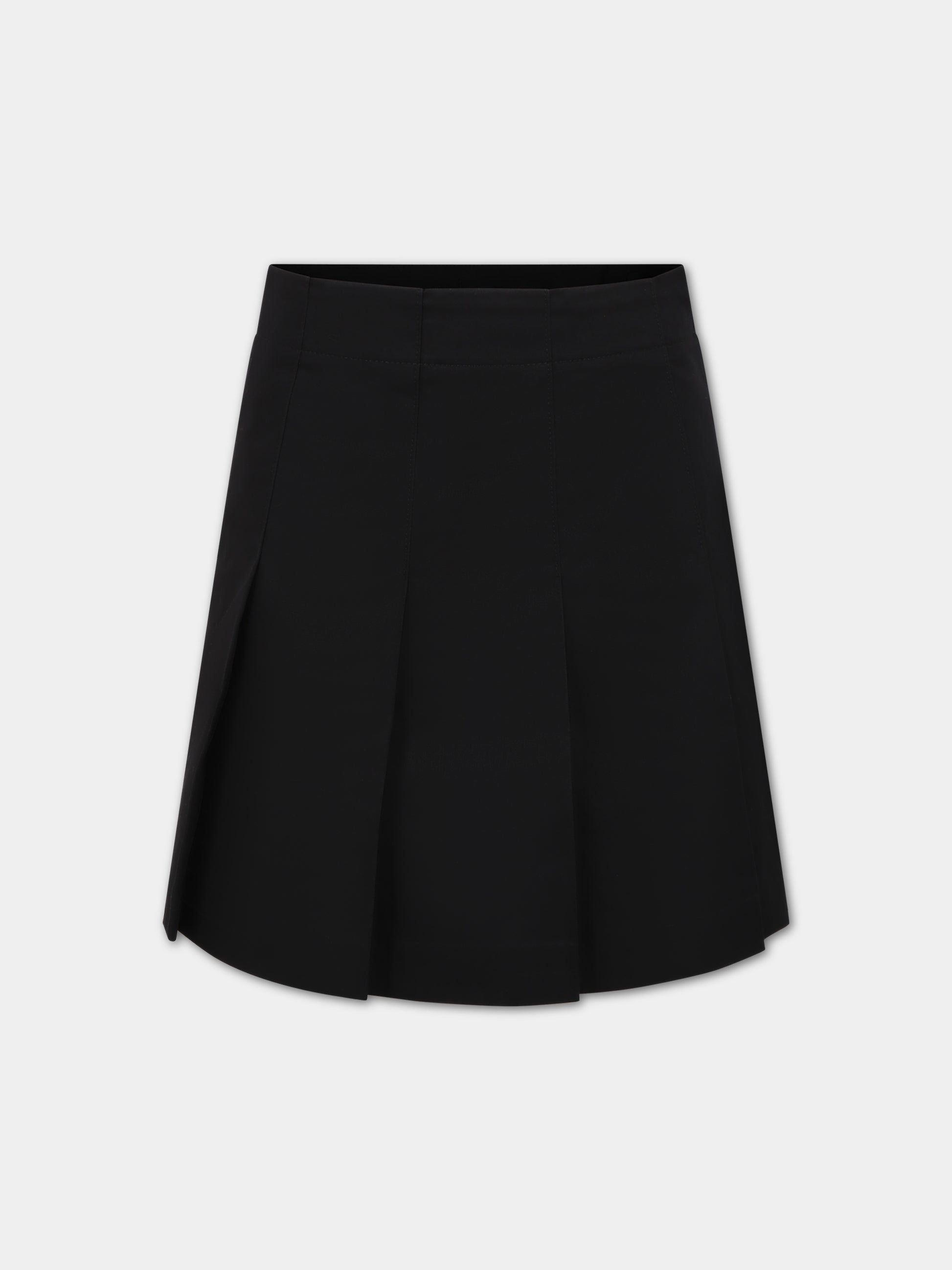 Gonna nera per bambina con logo,Burberry Kids,8068675