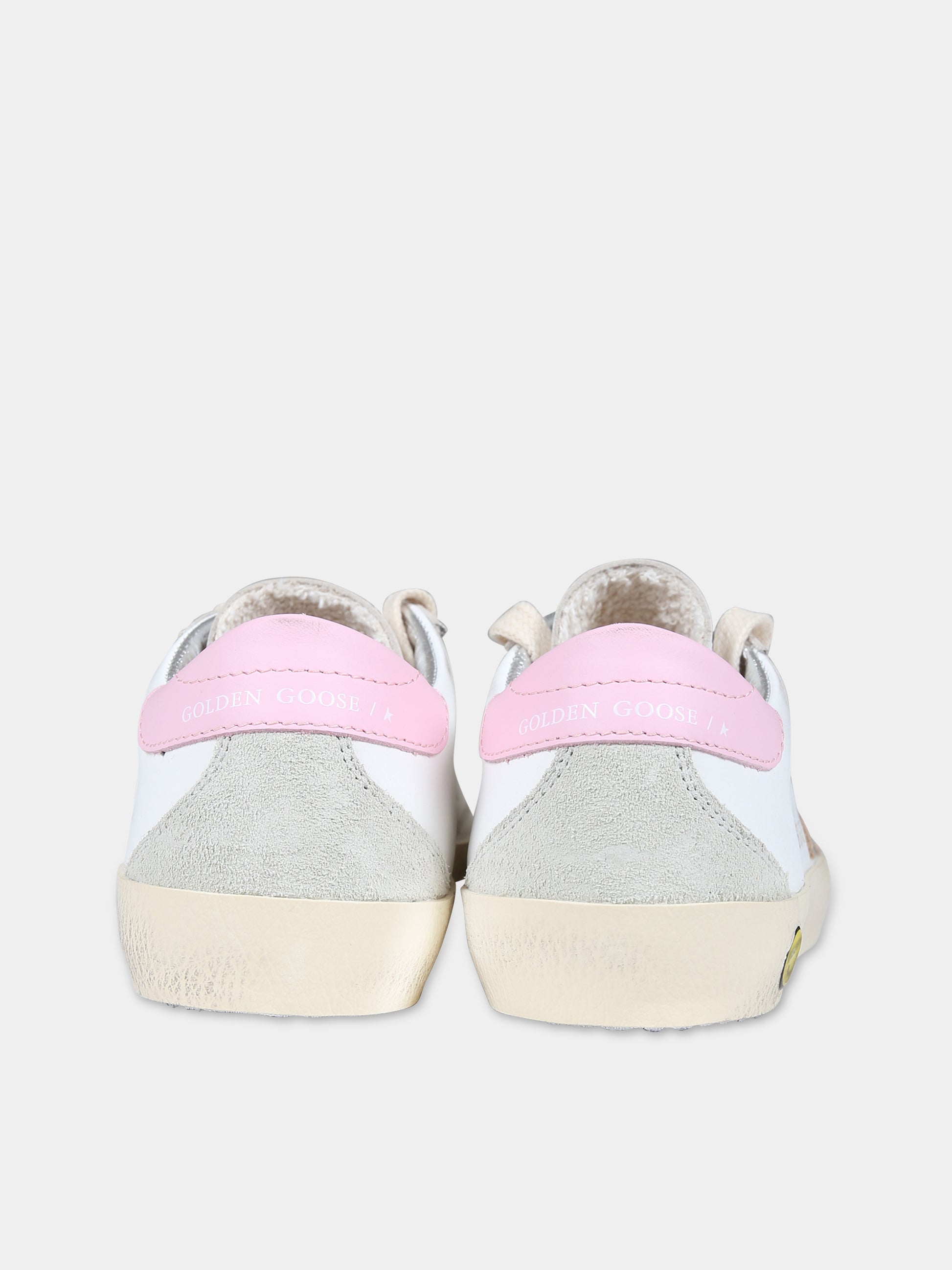 Sneakers bianche per bambina con logo,Golden Goose,GJF00102/GYF00102 F000414 10303