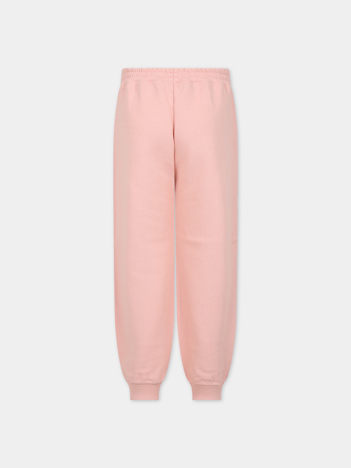 Pantaloni rosa per bambina con doppia G,Gucci Kids,749585 XJFOF 5658