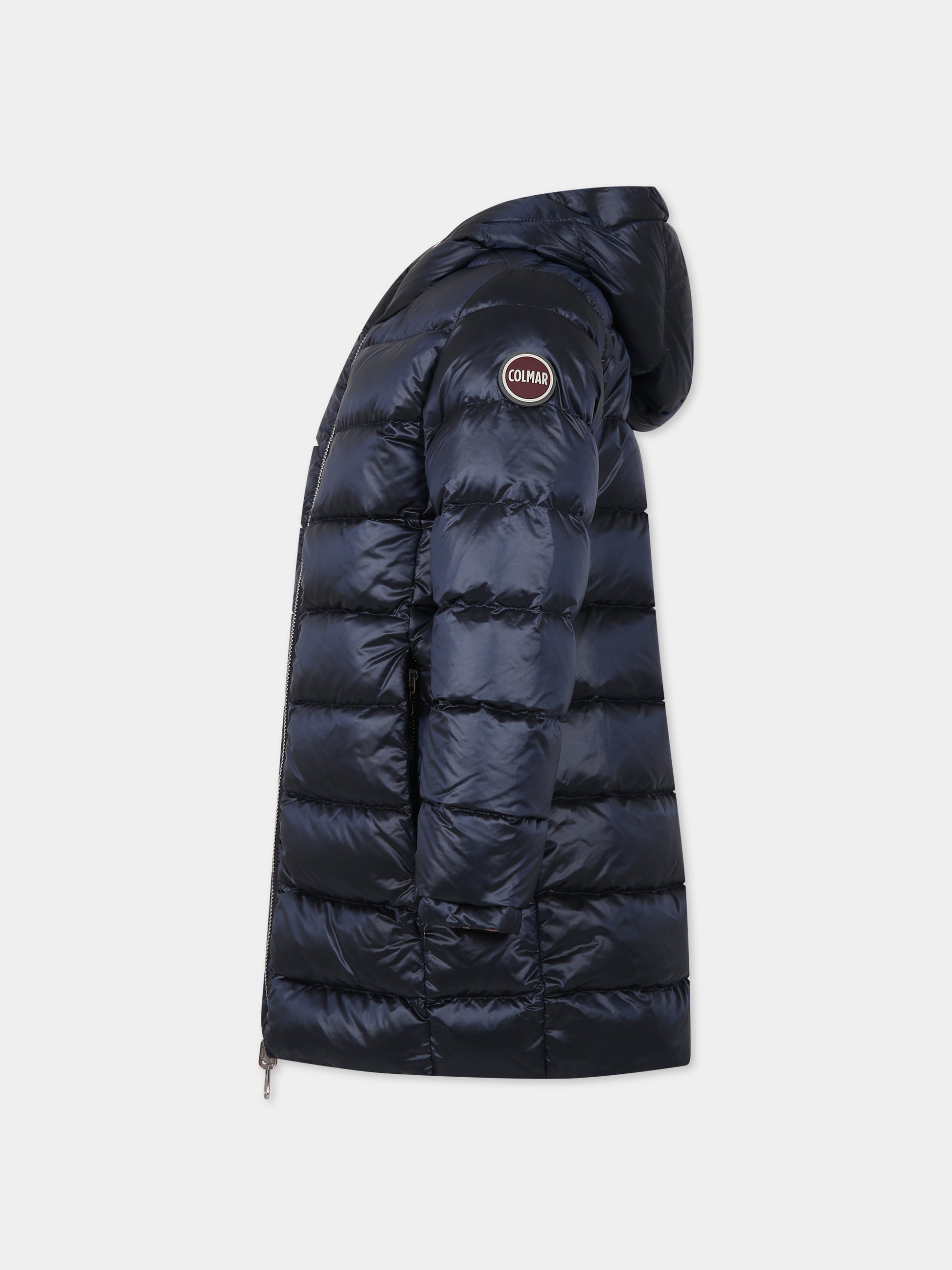 Piumino blu reversibile per bambina con logo,Colmar Originals Kids,3453A 5WG 68