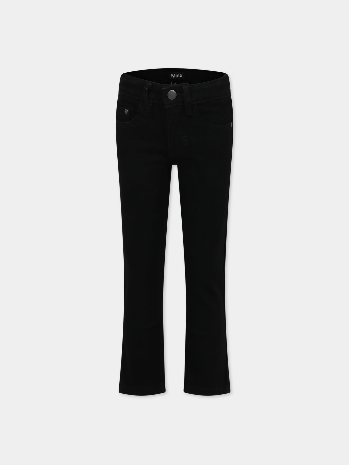 Jeans neri per bambino con logo,Molo,1W23I109 0099