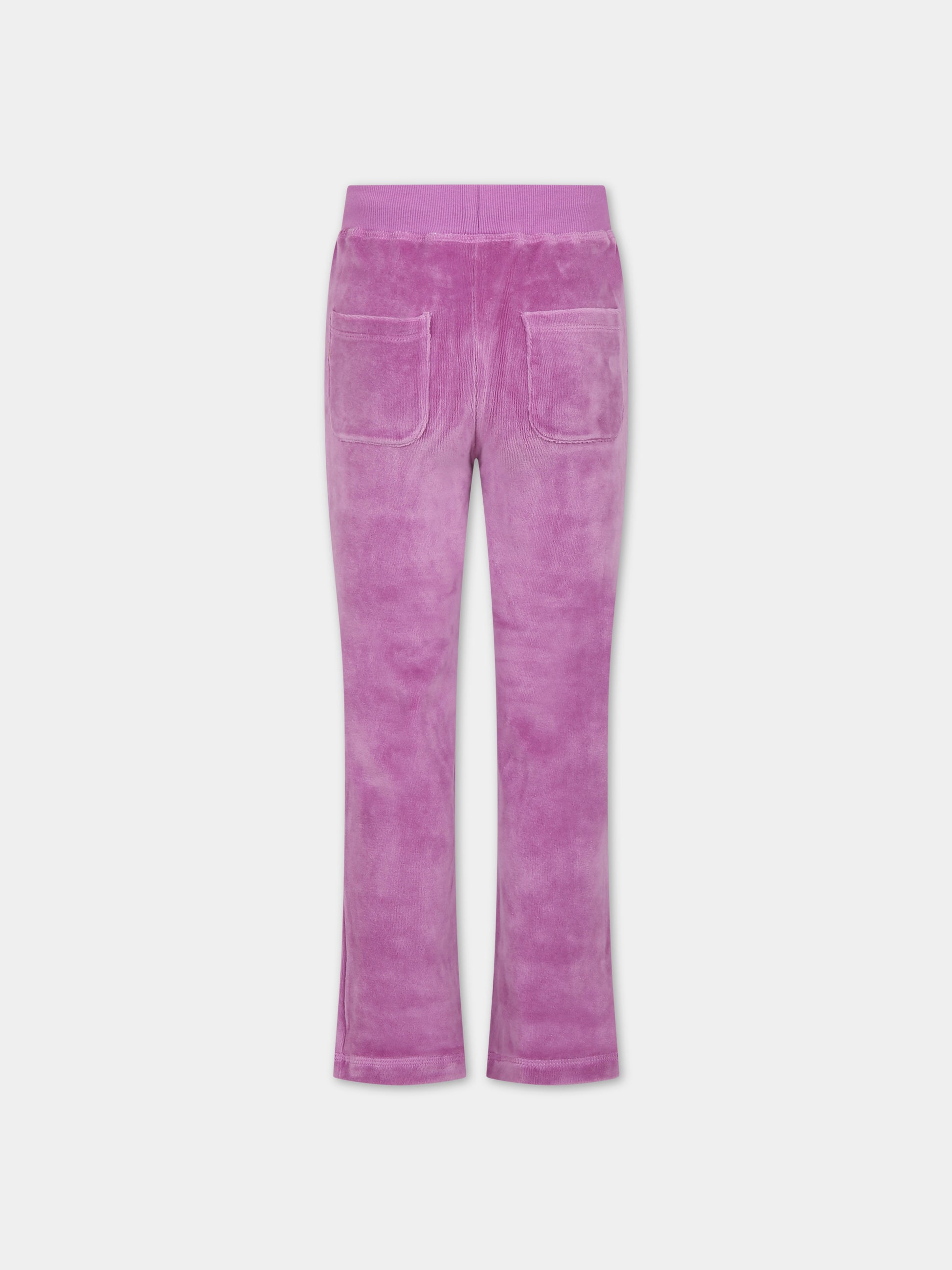 Pantaloni rosa per bambina con logo,Molo,2W23I206 8765
