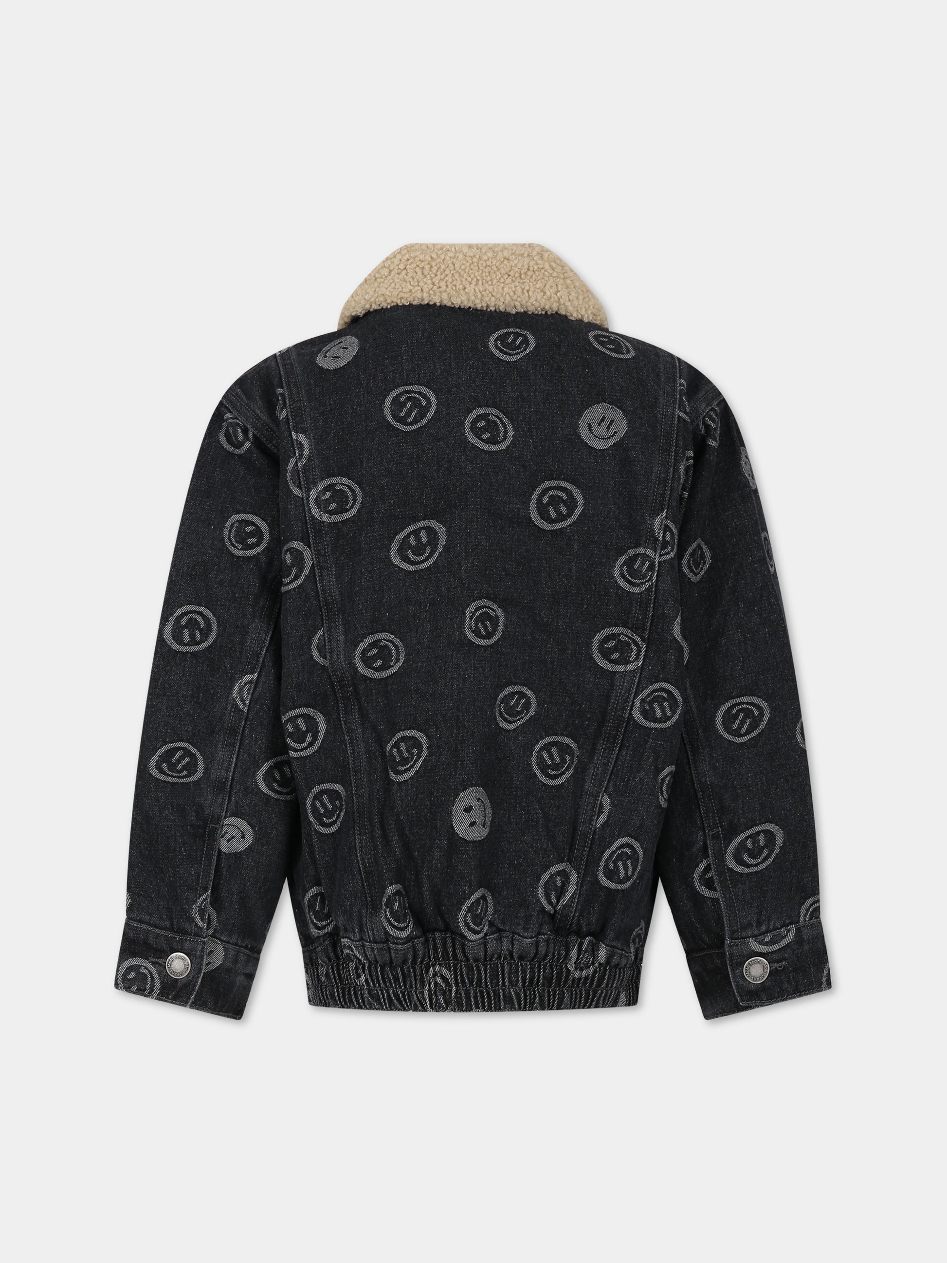 Giubbotto nero per bambini con smile,Molo,5W23M327 8811