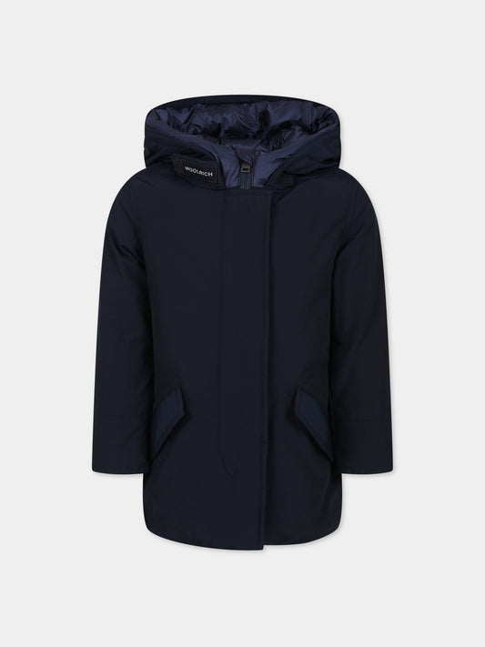 Arctic Parka blu per bambina con logo,Woolrich Kids,CFWKOU0223FRUT0641 MLB