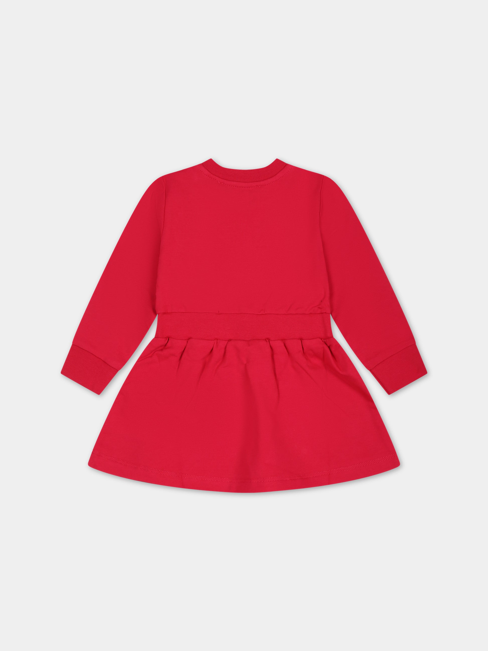 Vestito fucsia per neonata con logo,Msgm Kids,F3MSNGDR040 044