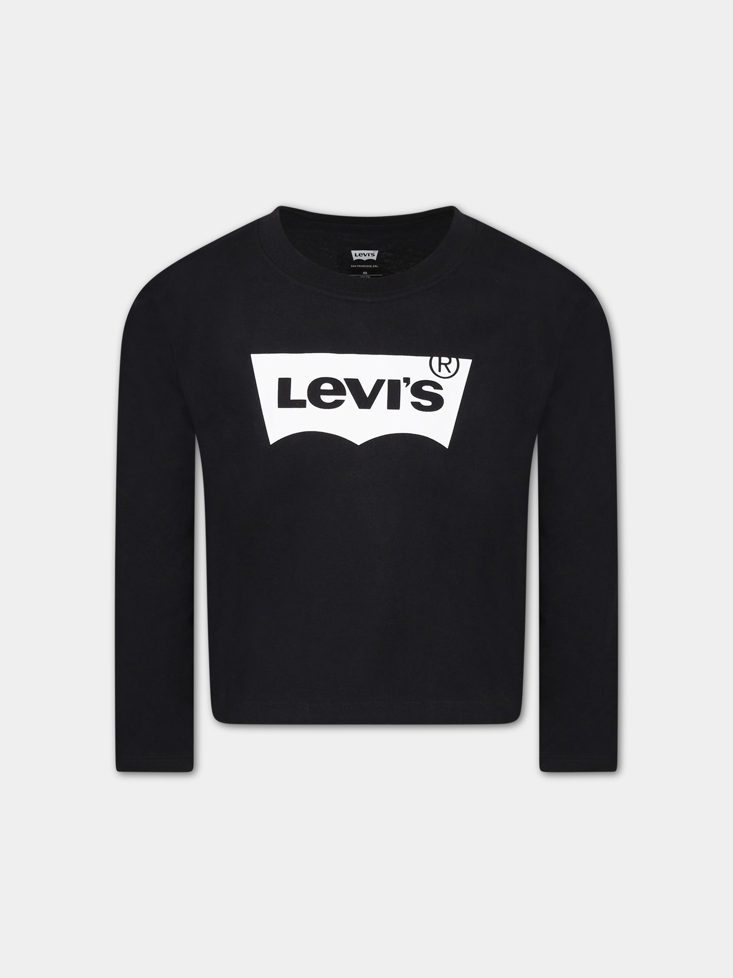 T-shirt nera per bambino con logo,Levi's Kids,4EG315 023